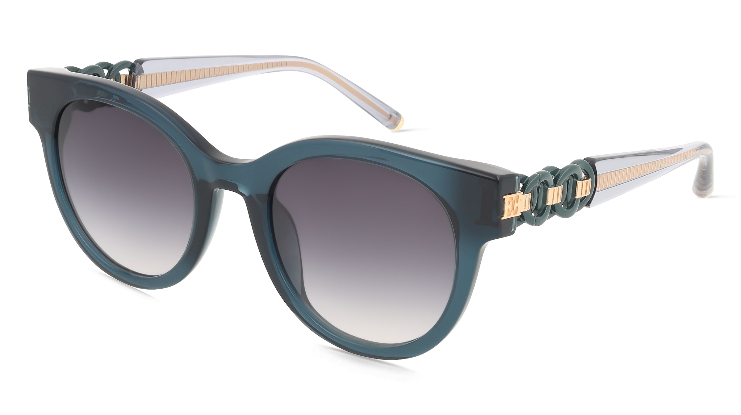 Escada SESE63 Unisex-Sonnenbrille Vollrand Panto Acetat-Gestell, Grün