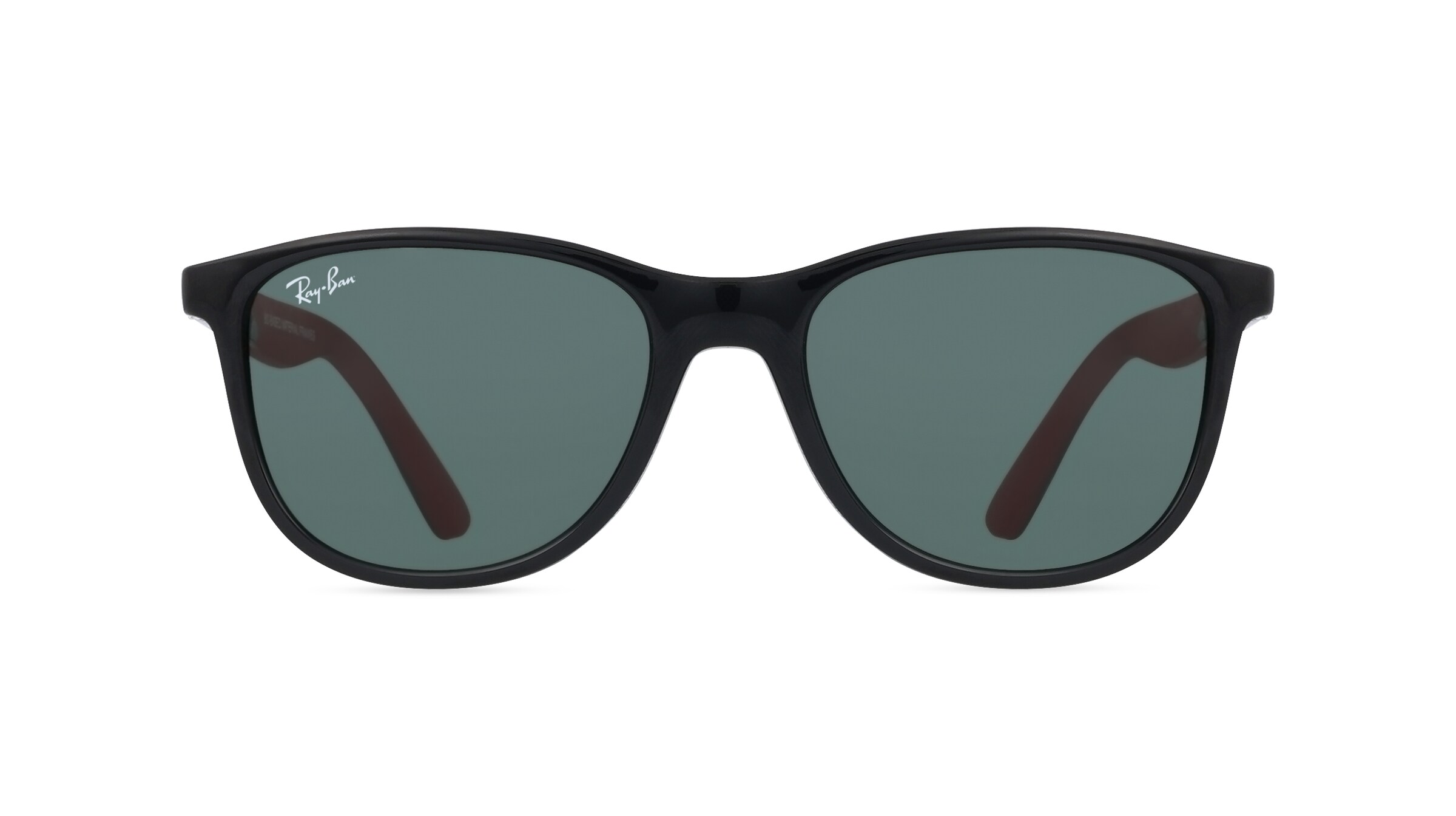 Ray-Ban Junior RJ9077S Jugend-Sonnenbrille Vollrand Eckig Bio-Kunststoff-Gestell, schwarz