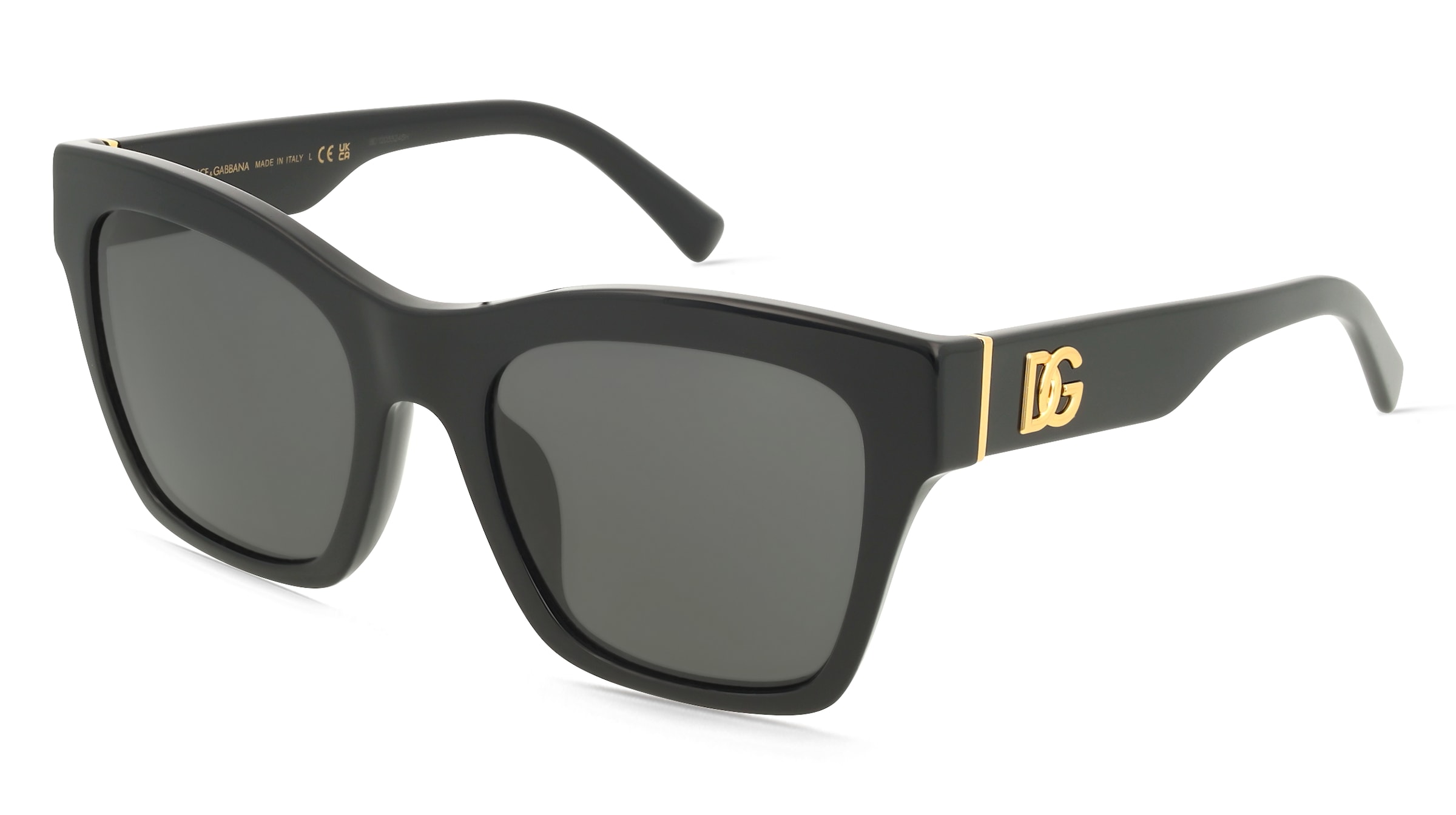 Dolce&amp;Gabbana 0DG4512 Damen-Sonnenbrille Vollrand Quadratisch Acetat-Gestell, Schwarz