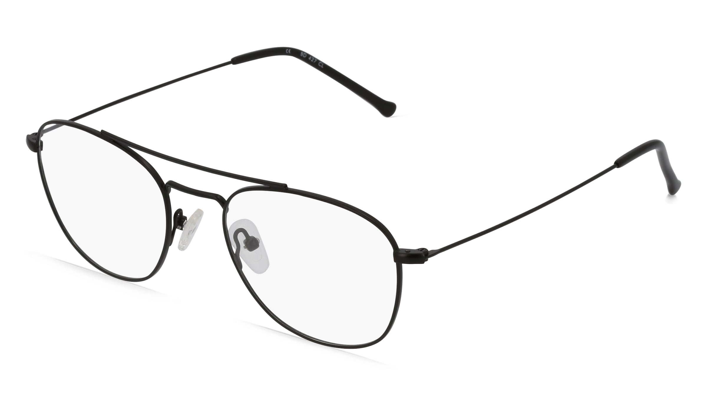 Fielmann BD 427 CL Herren-Brille inkl. Gläser Vollrand Quadratisch Edelstahl-Gestell 51/19/145, Schwarz