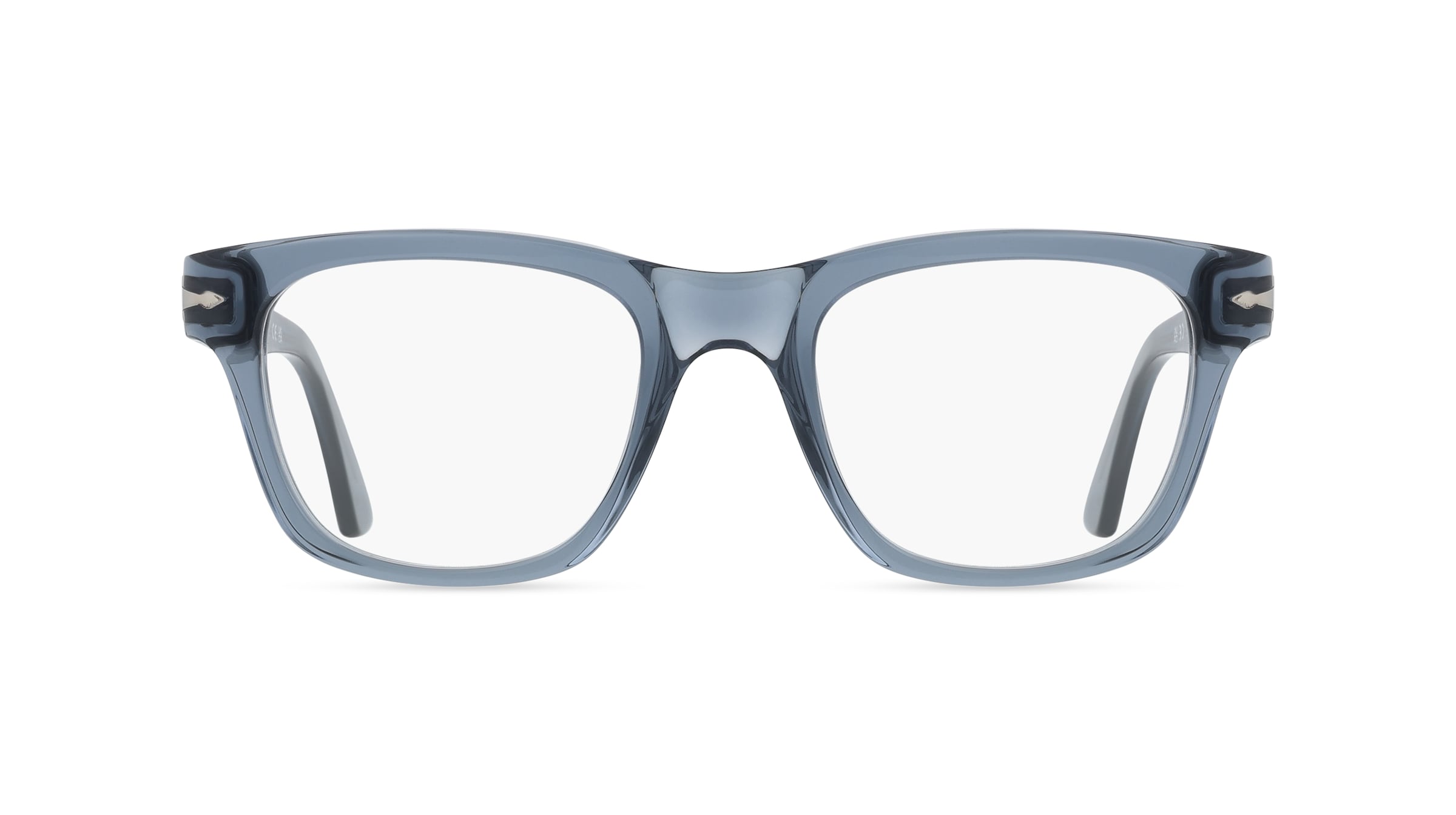Persol 0PO3389V CECIL Unisex-Brille inkl. Gläser Vollrand Quadratisch Acetat-Gestell 51/21/145, Blau