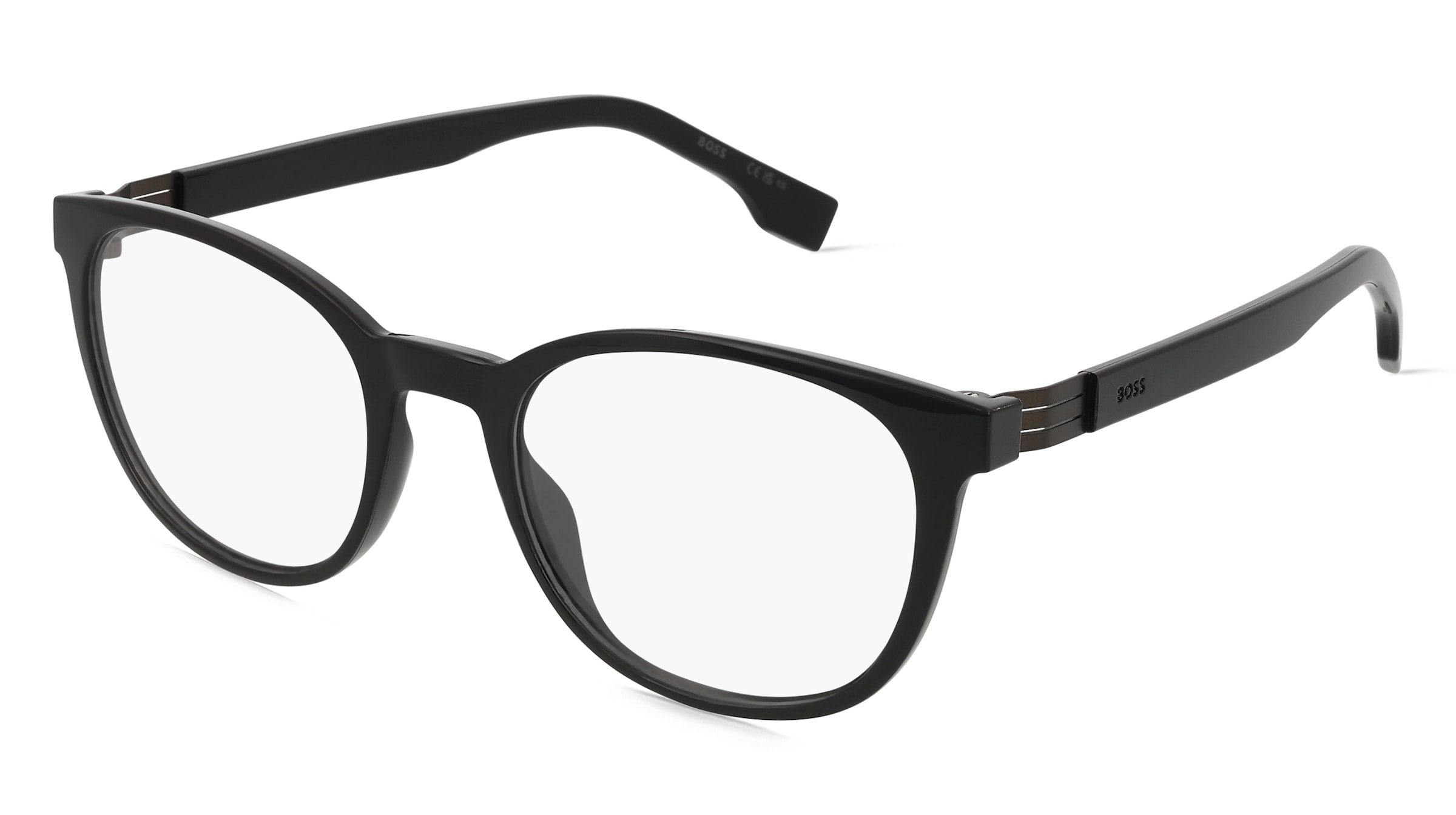 Boss 1577 Herren-Brille inkl. Gläser Vollrand Quadratisch Kunststoff-Gestell 52/20/150, Schwarz
