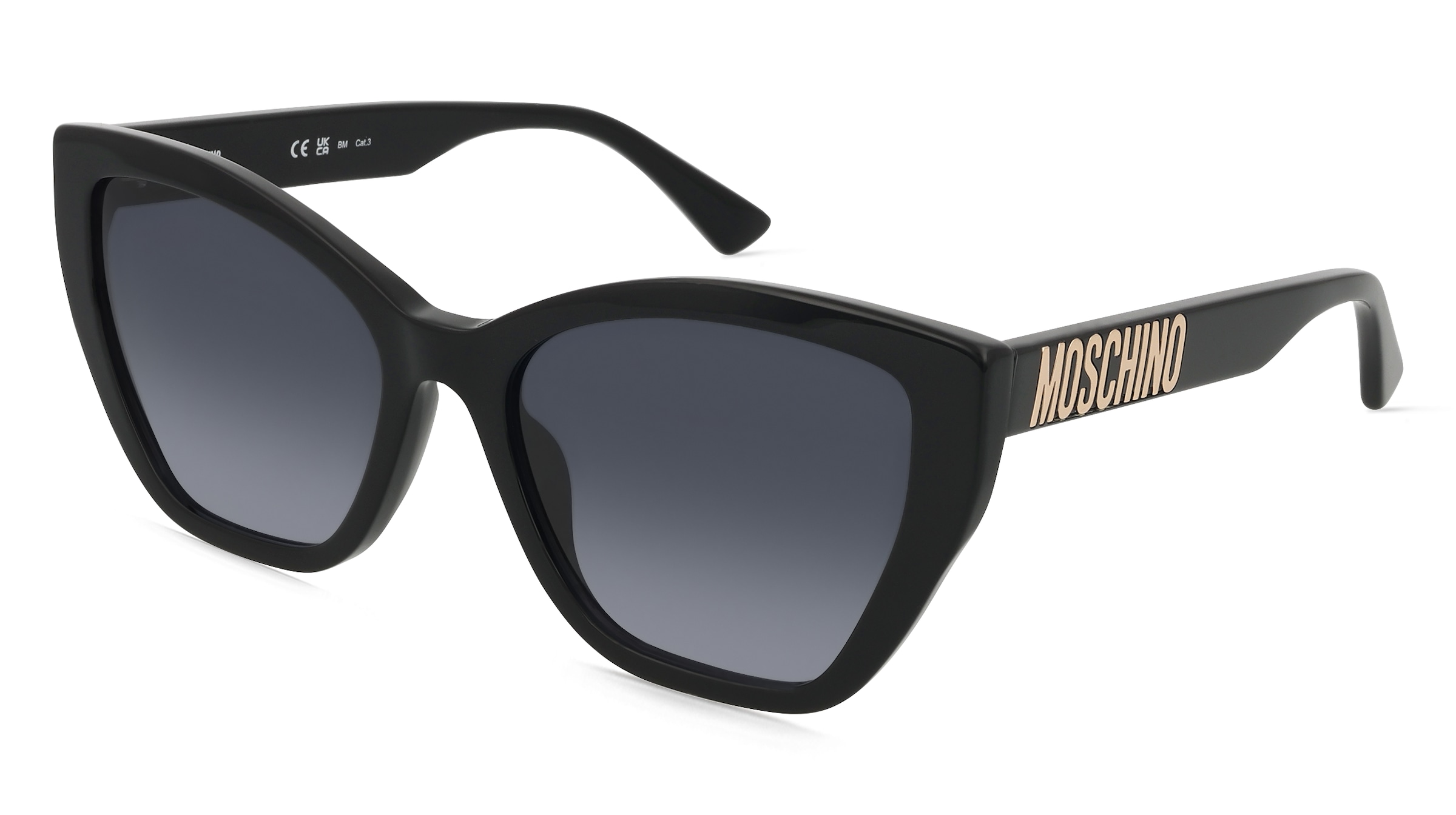 Love Moschino Moschino 155/S Herren-Sonnenbrille Vollrand Butterfly Kunststoff-Gestell, Schwarz