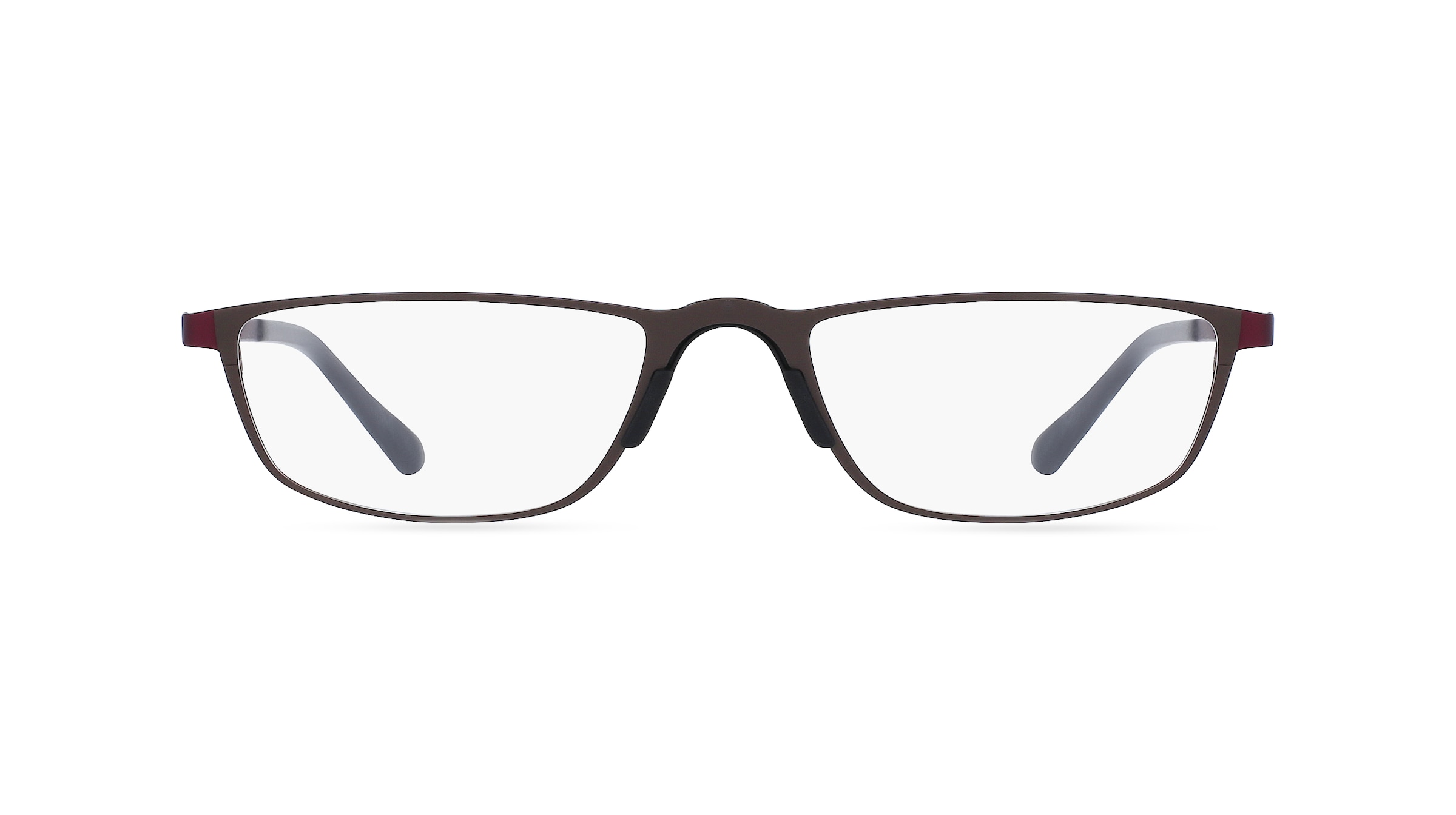 Halbzeit 6901 Unisex-Brille inkl. Gläser Vollrand Schmal Metall-Gestell 51mm/19mm/145mm, schwarz