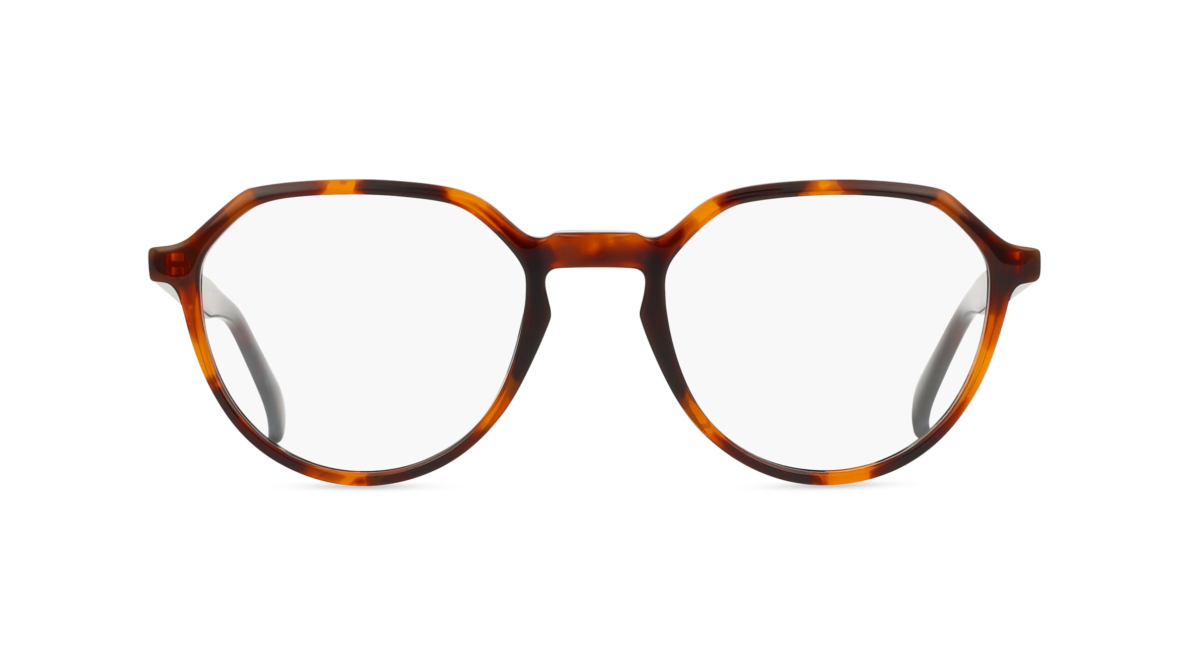 Fielmann ABC 068 CL Unisex-Brille inkl. Gläser Vollrand Panto Acetat-Gestell 51mm/20mm/140mm, Havanna