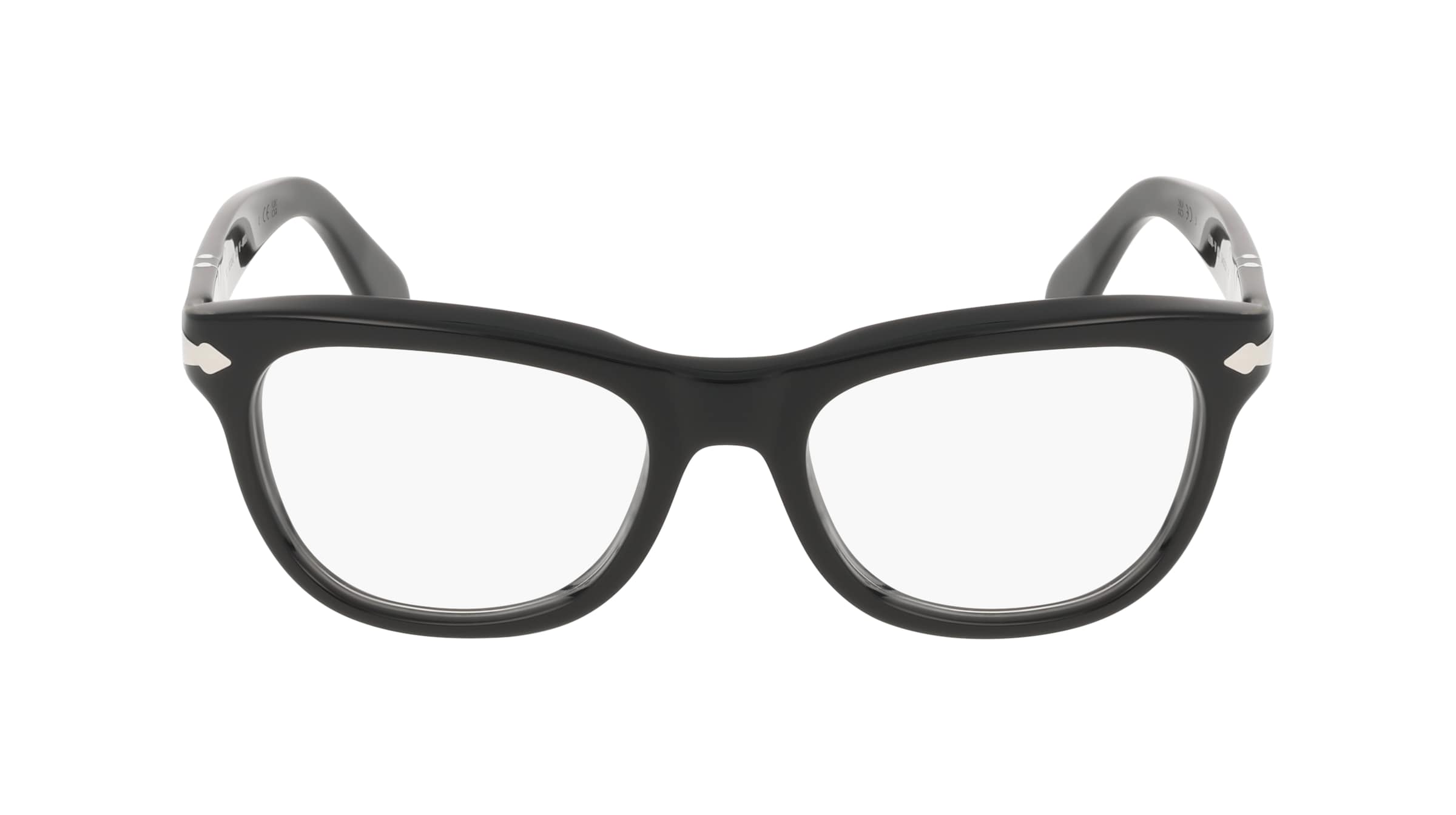 Persol 0PO0086V Unisex-Brille inkl. Gläser Vollrand Eckig Acetat-Gestell 54mm/20mm/145mm, Schwarz