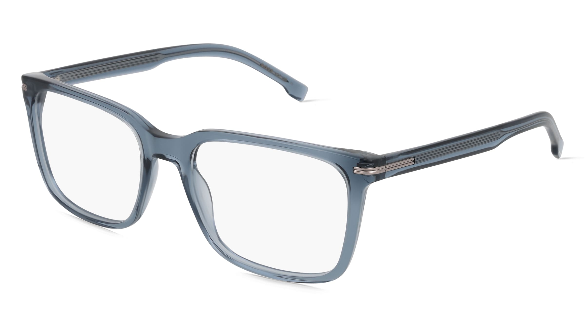 Boss 1602 Herren-Brille inkl. Gläser Vollrand Quadratisch Acetat-Gestell 55/19/145, Grau