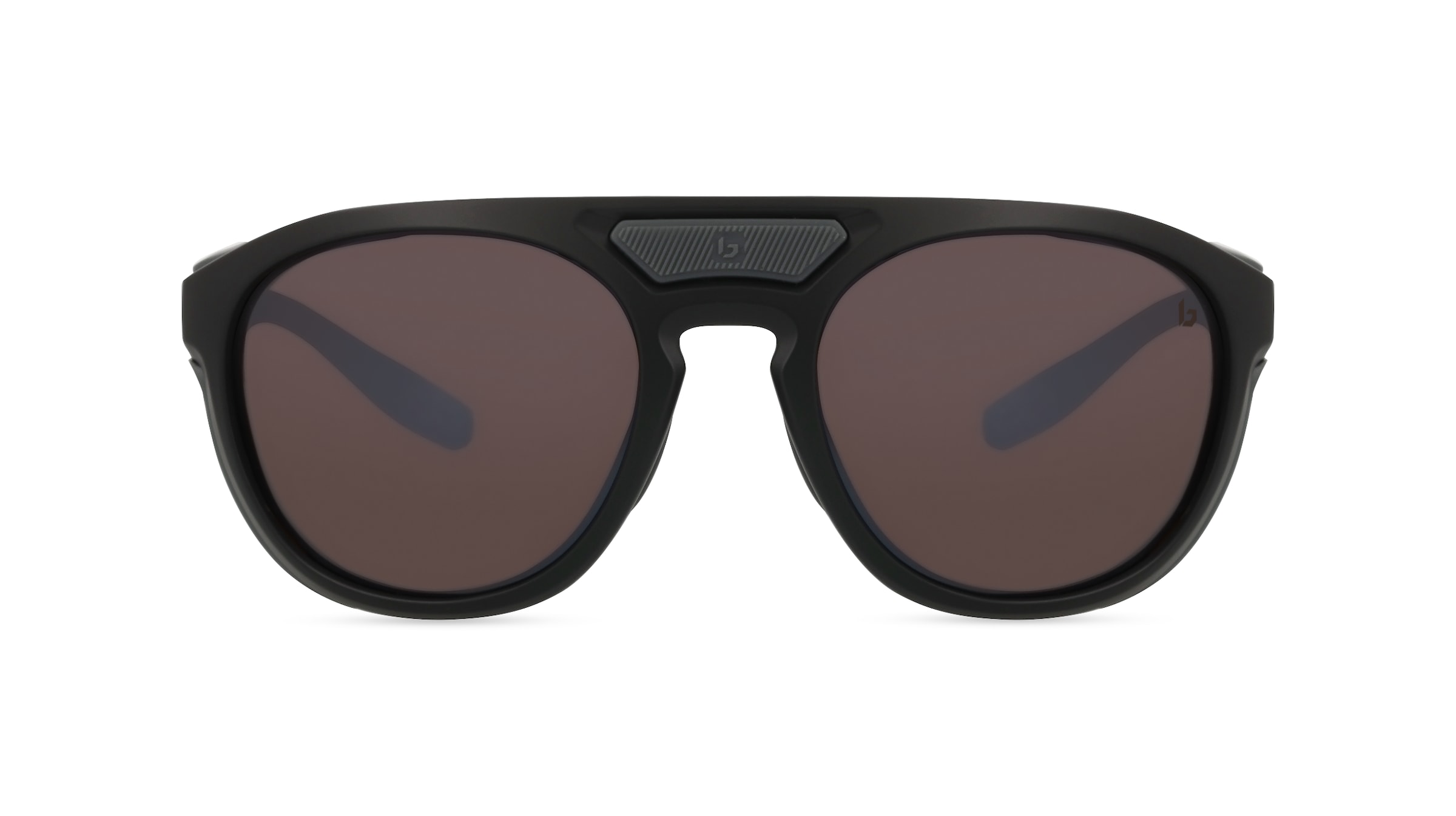 Bollé ADVENTURER Unisex-Sonnenbrille Vollrand Pilot Kunststoff-Gestell, schwarz