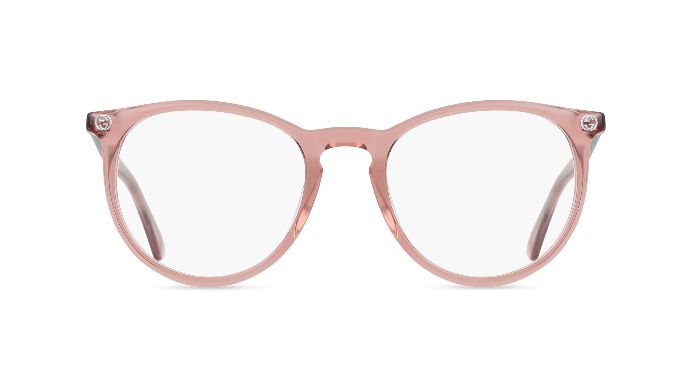 Gucci GG0027O Damen-Brille inkl. Gläser Vollrand Rund Acetat-Gestell 50/20/140, pink