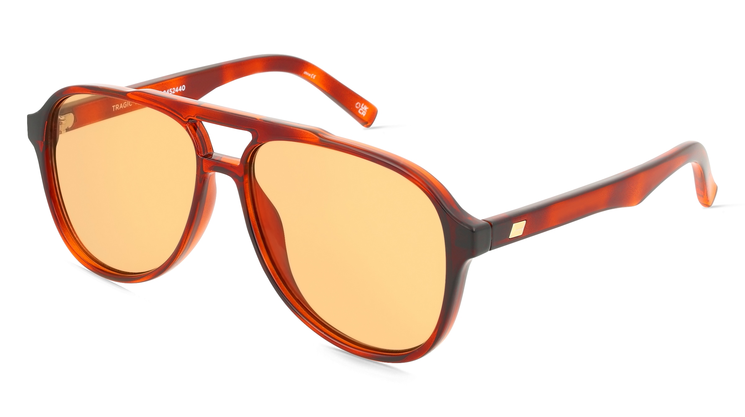 Le Specs TRAGIC MAGIC Unisex-Sonnenbrille Vollrand Pilot Kunststoff-Gestell, Beige