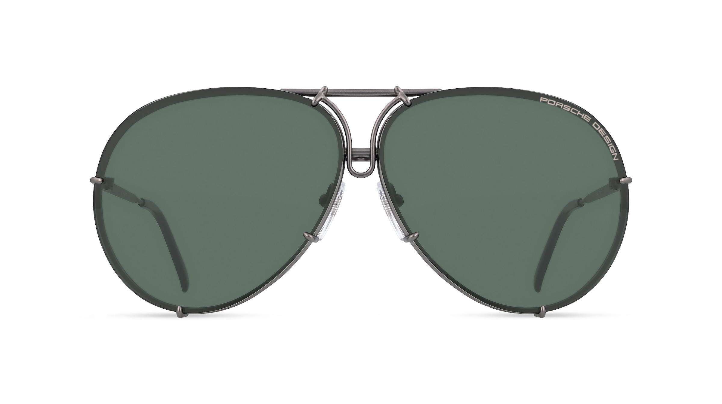 Porsche Design 8478 Herren-Sonnenbrille Vollrand Pilot Metall-Gestell, grau