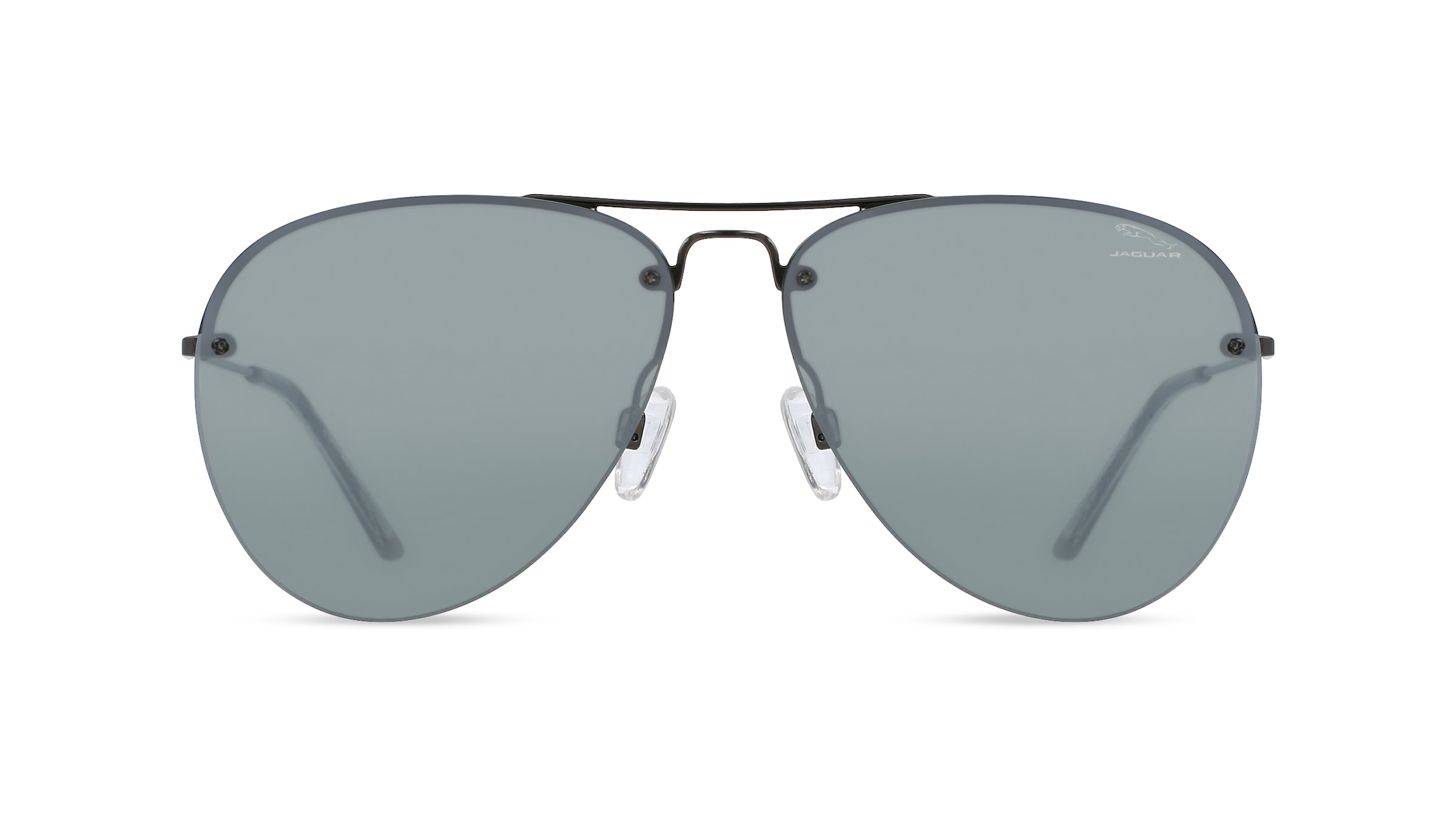 Jaguar J 7500 Herren-Sonnenbrille Vollrand Pilot Metall-Gestell, grau