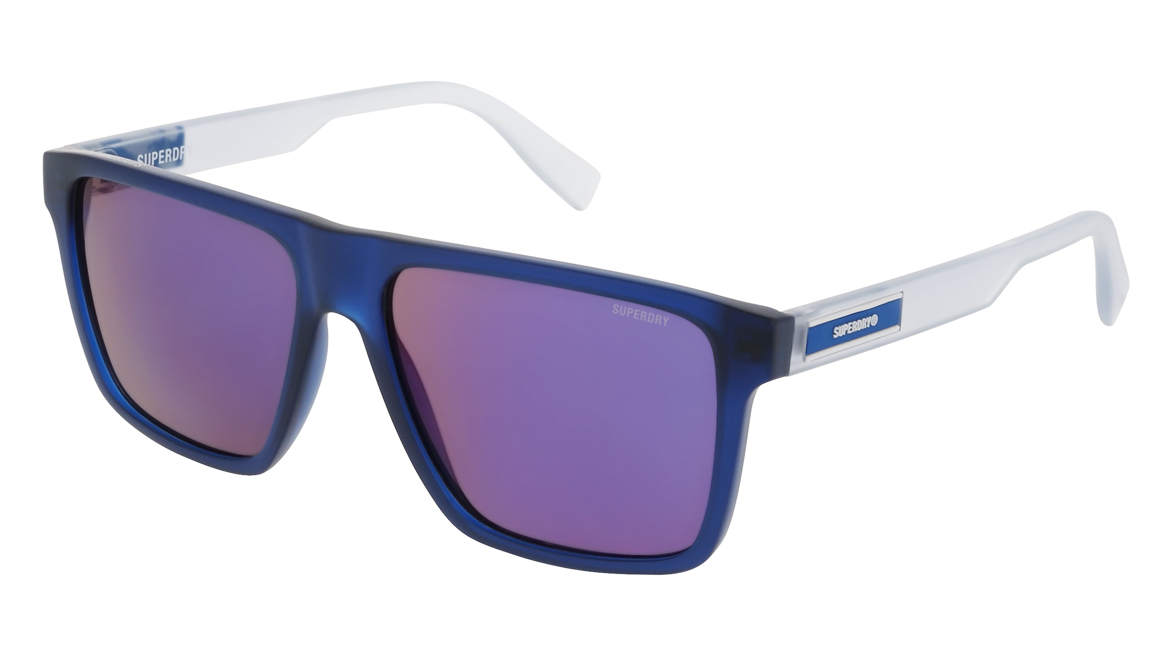 Superdry 996110 Herren-Sonnenbrille Vollrand Quadratisch Kunststoff-Gestell, Blau