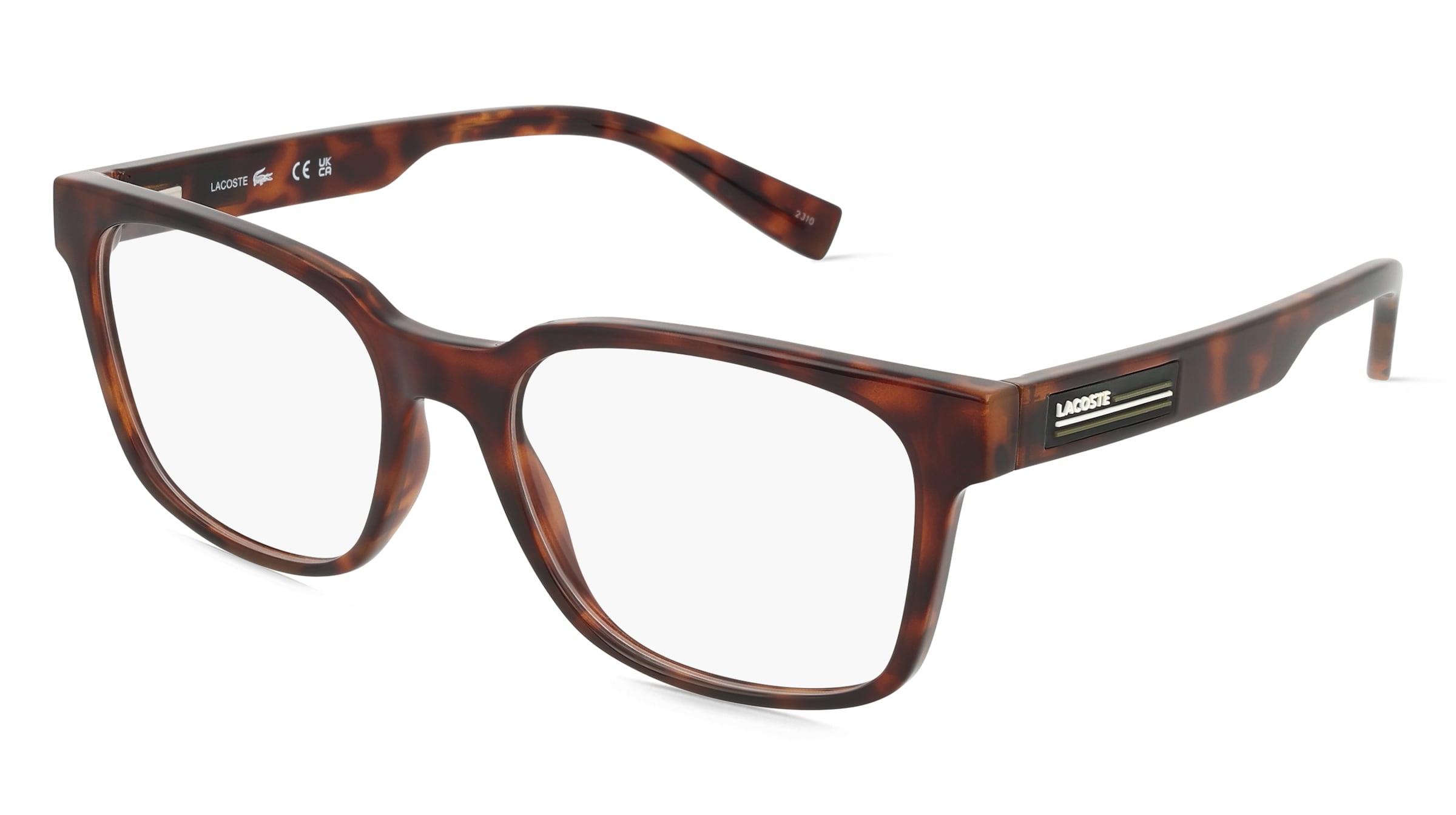 Lacoste L2947 Unisex-Brille inkl. Gläser Vollrand Quadratisch Propionat-Gestell 54/18/145, Havanna