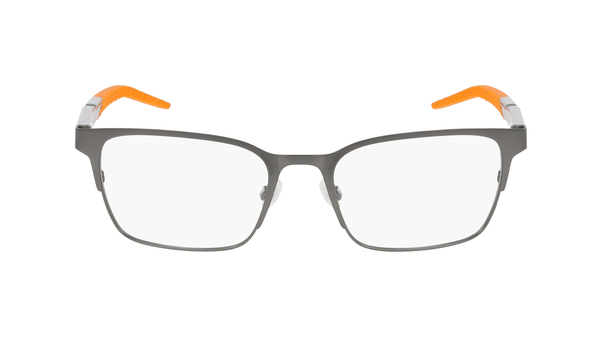 Nike NK8185 Herren-Brille inkl. Gläser Vollrand Eckig Metall-Gestell 56/20/145, grau