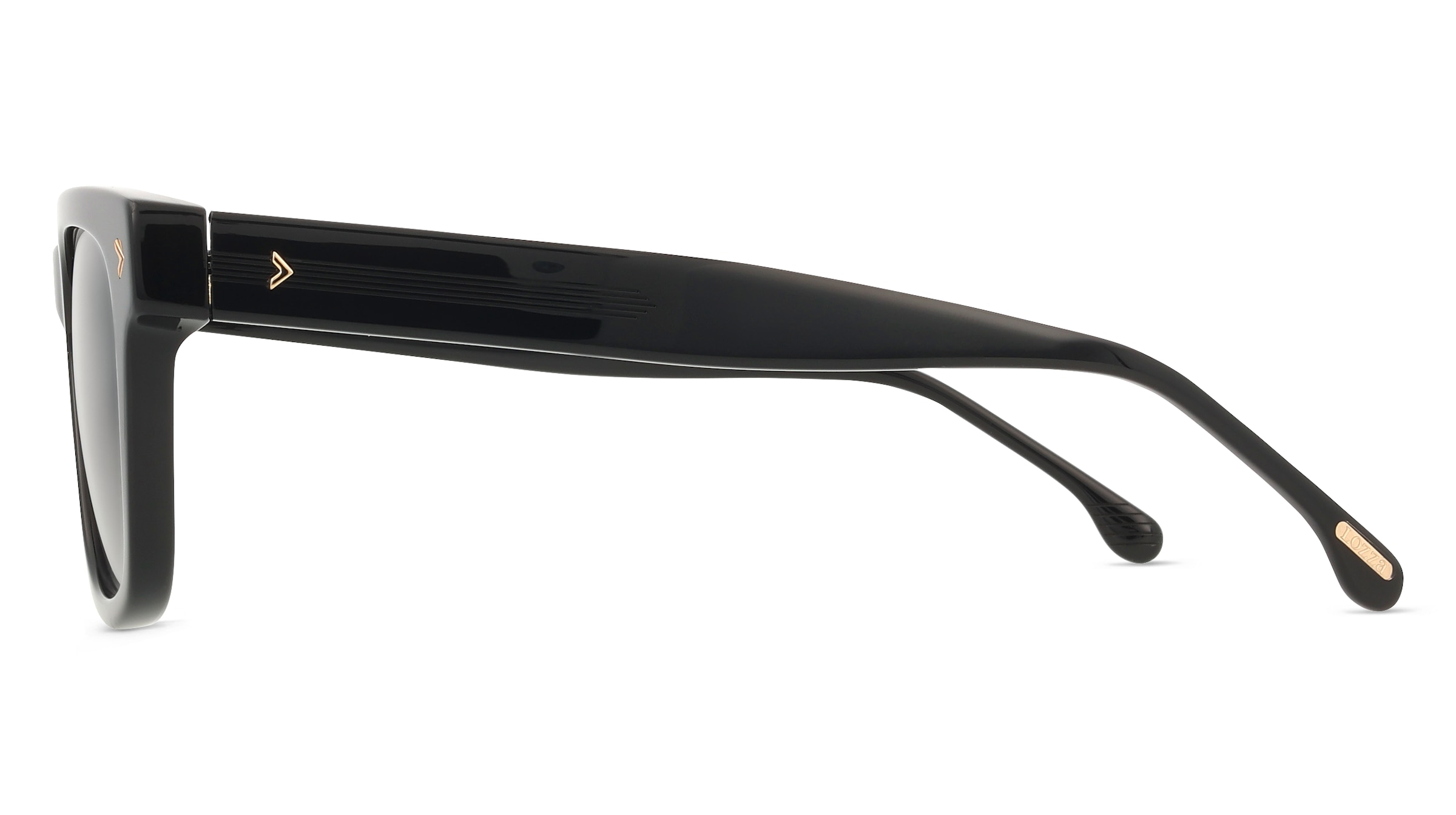 Thumbnail - Lozza SL4374 Herren-Sonnenbrille Vollrand Eckig Acetat-Gestell, schwarz
