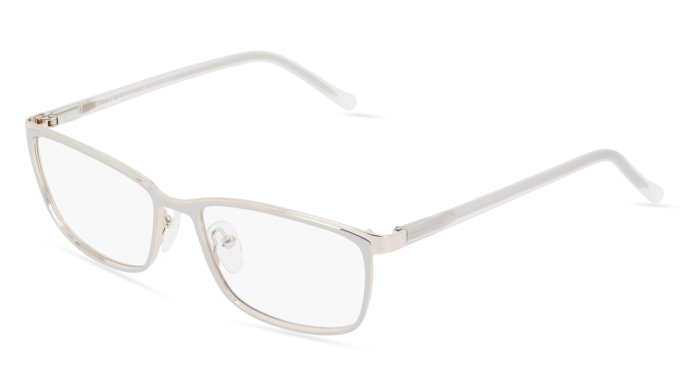Fielmann OPH 9950 FLEX CL Damen-Brille inkl. Gläser Vollrand Quadratisch Edelstahl-Gestell 51/15/145, Gold