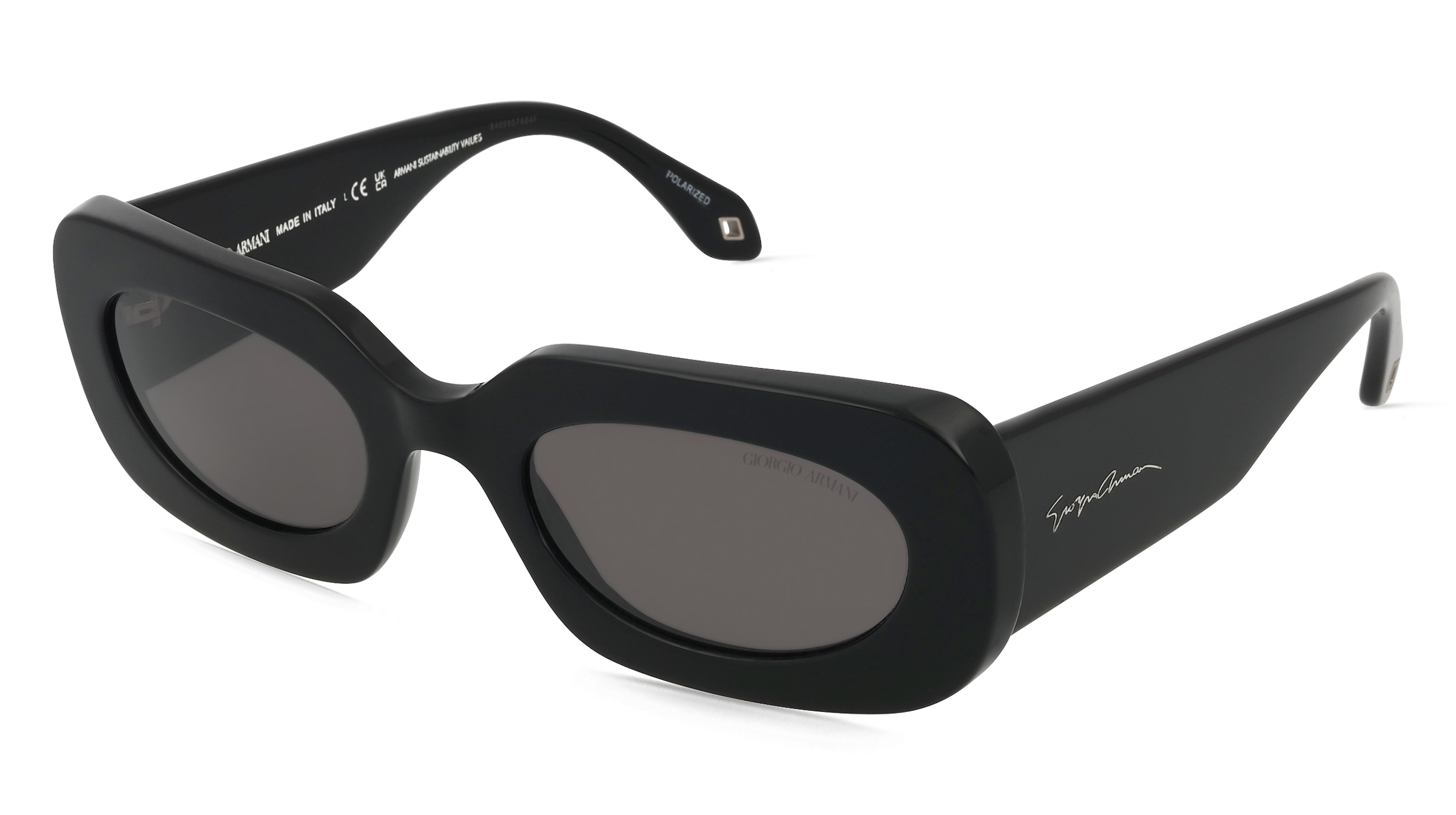 Giorgio Armani 0AR8182 Damen-Sonnenbrille Vollrand Quadratisch Acetat-Gestell, Schwarz