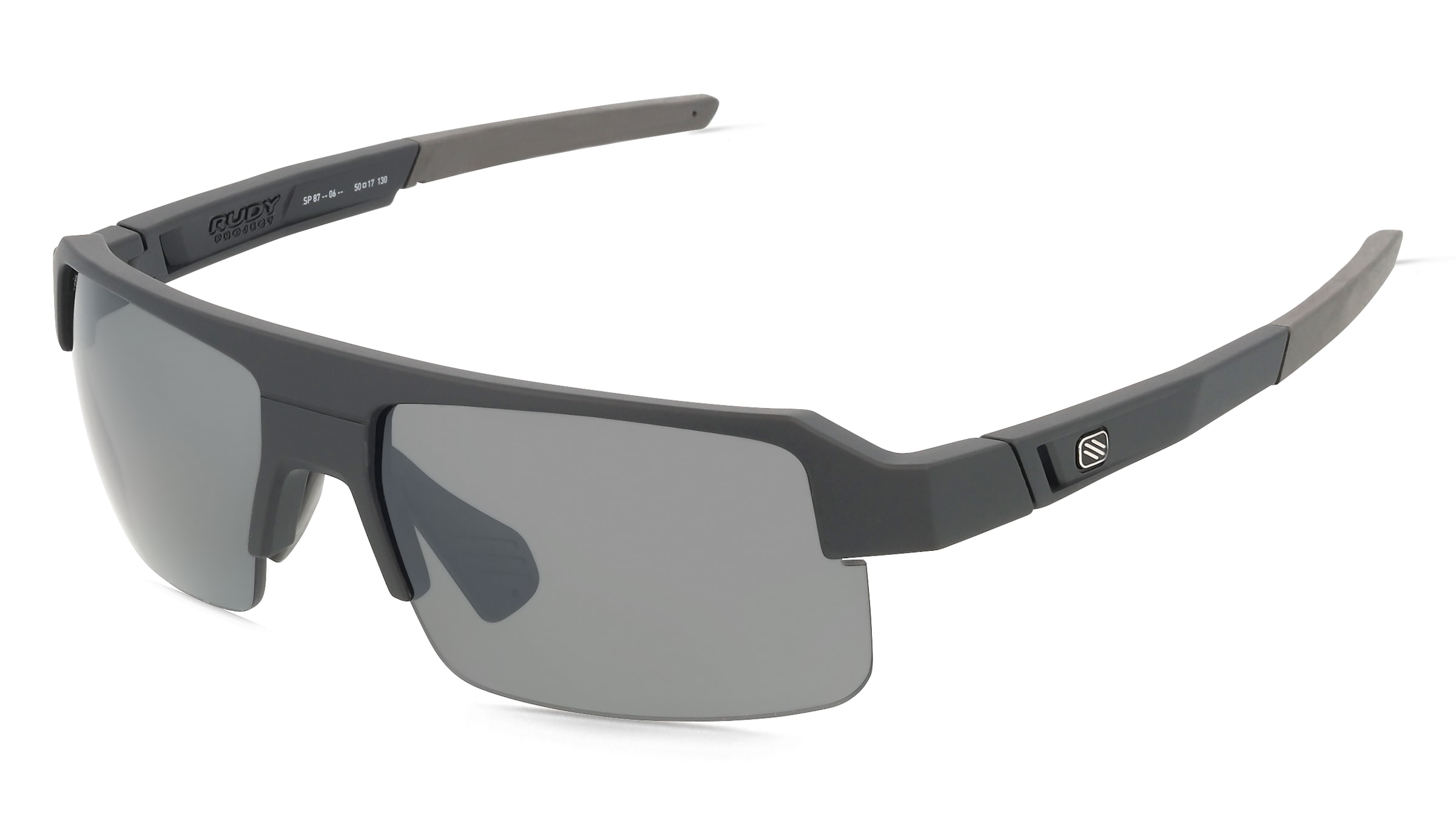 Rudy Project SP875906 SIRIUS Unisex-Sonnenbrille Halbrand Eckig Kunststoff-Gestell, Schwarz