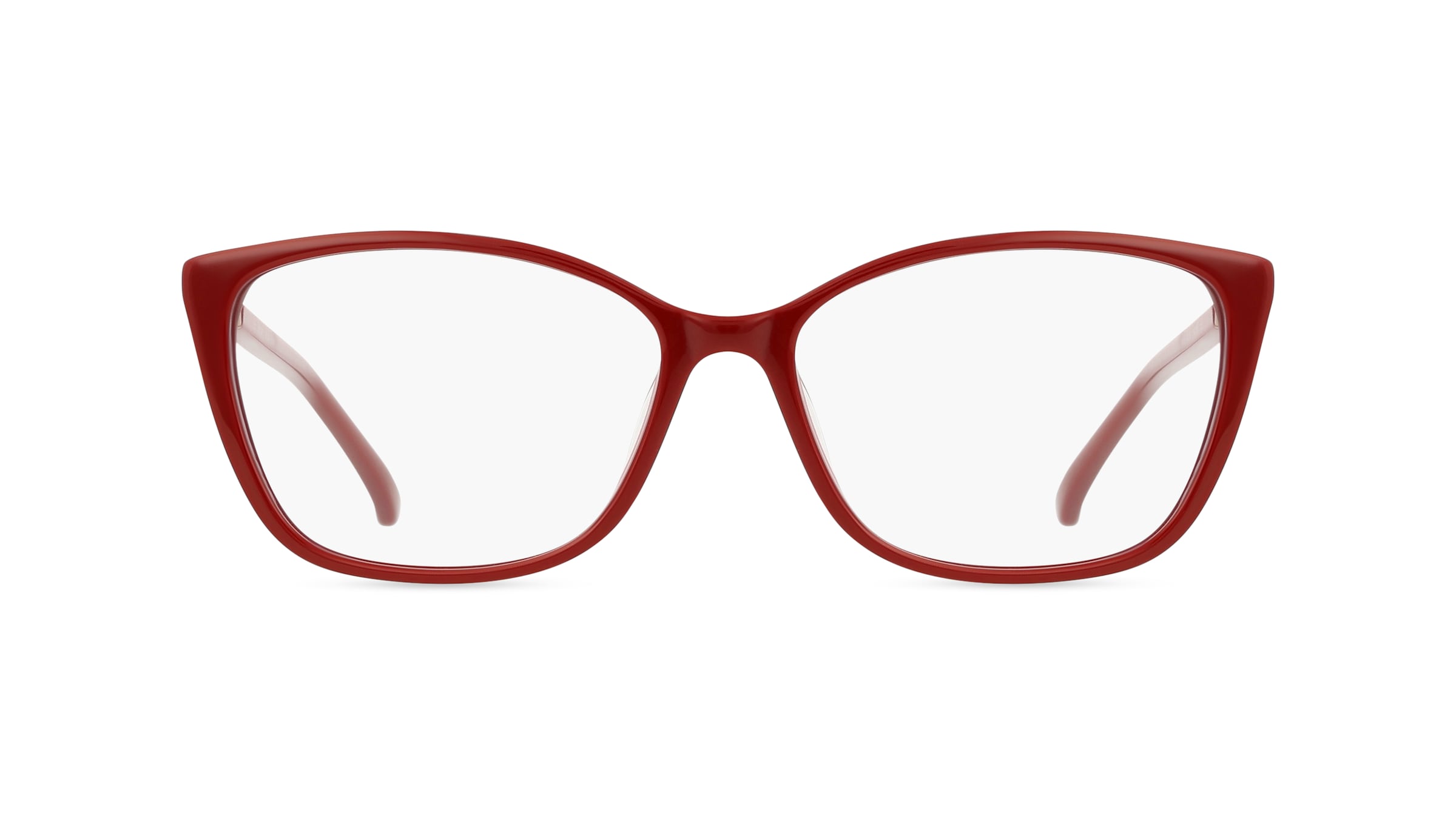 Fielmann BD 548 FLEX FA Damen-Brille inkl. Gläser Vollrand Eckig Acetat-Gestell 54mm/15mm/140mm, rot