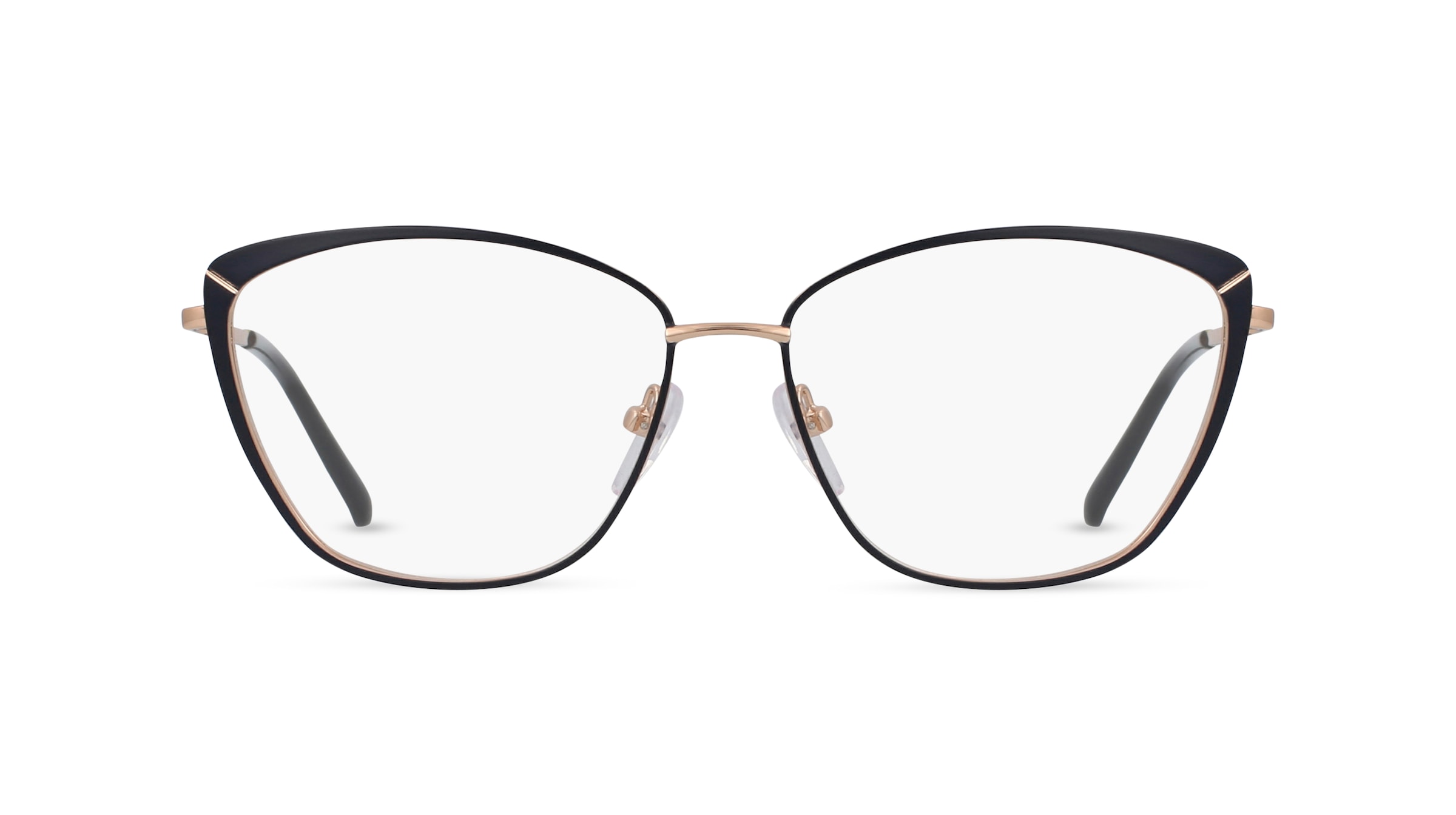 Fielmann DT 007 FLEX FA Damen-Brille inkl. Gläser Vollrand Butterfly Edelstahl-Gestell 53mm/15mm/135mm, gold