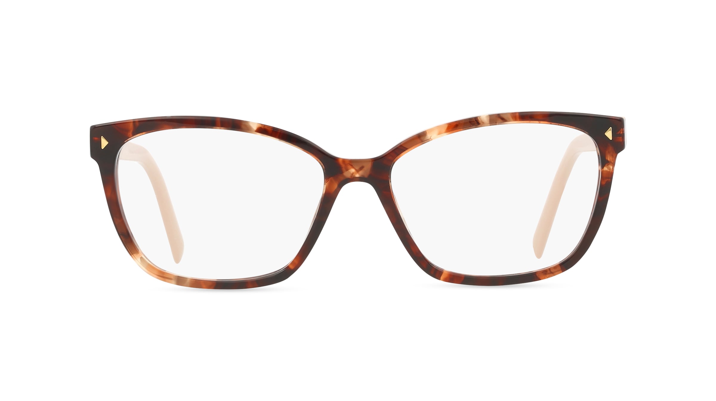 Prada PR15ZV Damen-Brille inkl. Gläser Vollrand Eckig Acetat-Gestell 55mm/16mm/145mm, gelb