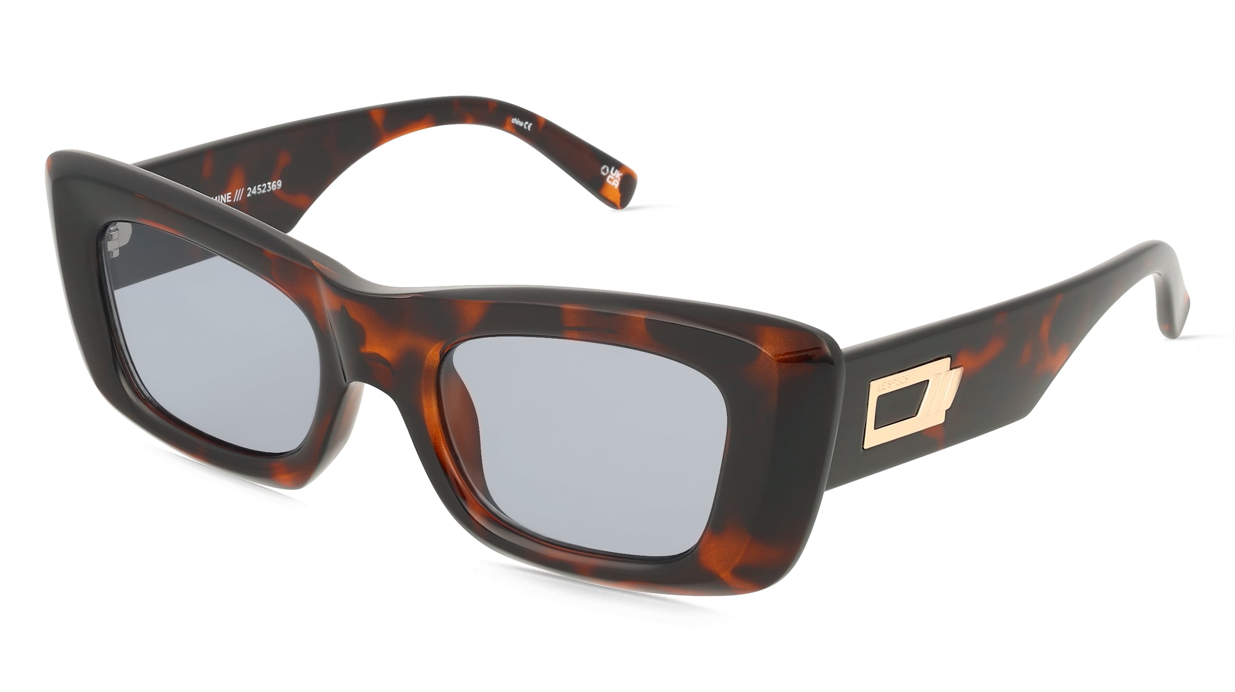 Le Specs DOPAMINE Unisex-Sonnenbrille Vollrand Quadratisch Kunststoff-Gestell, Havanna