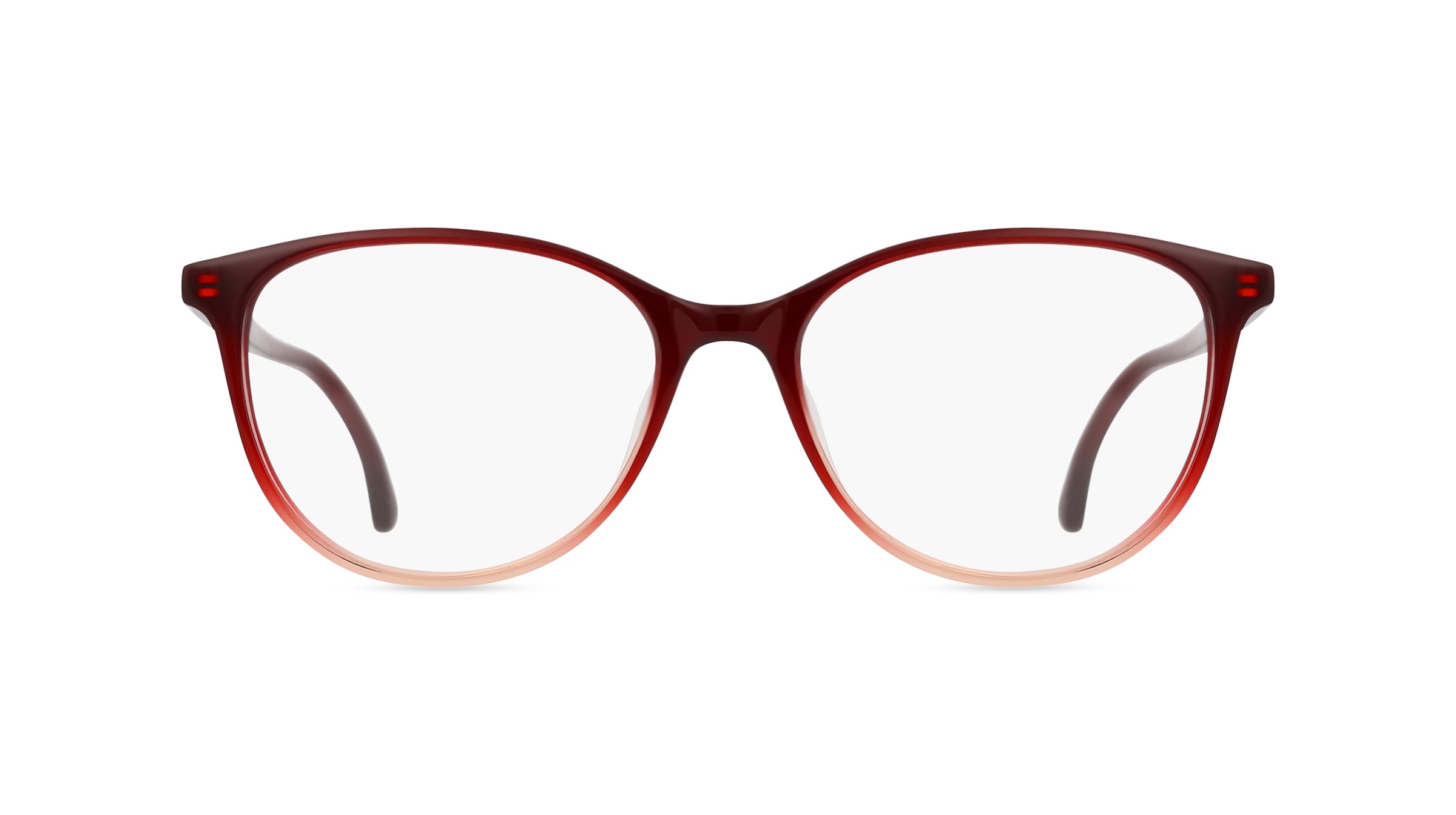 Fielmann LN 047 RN Damen-Brille inkl. Gläser Vollrand Butterfly Acetat-Gestell 53mm/16mm/140mm, rot