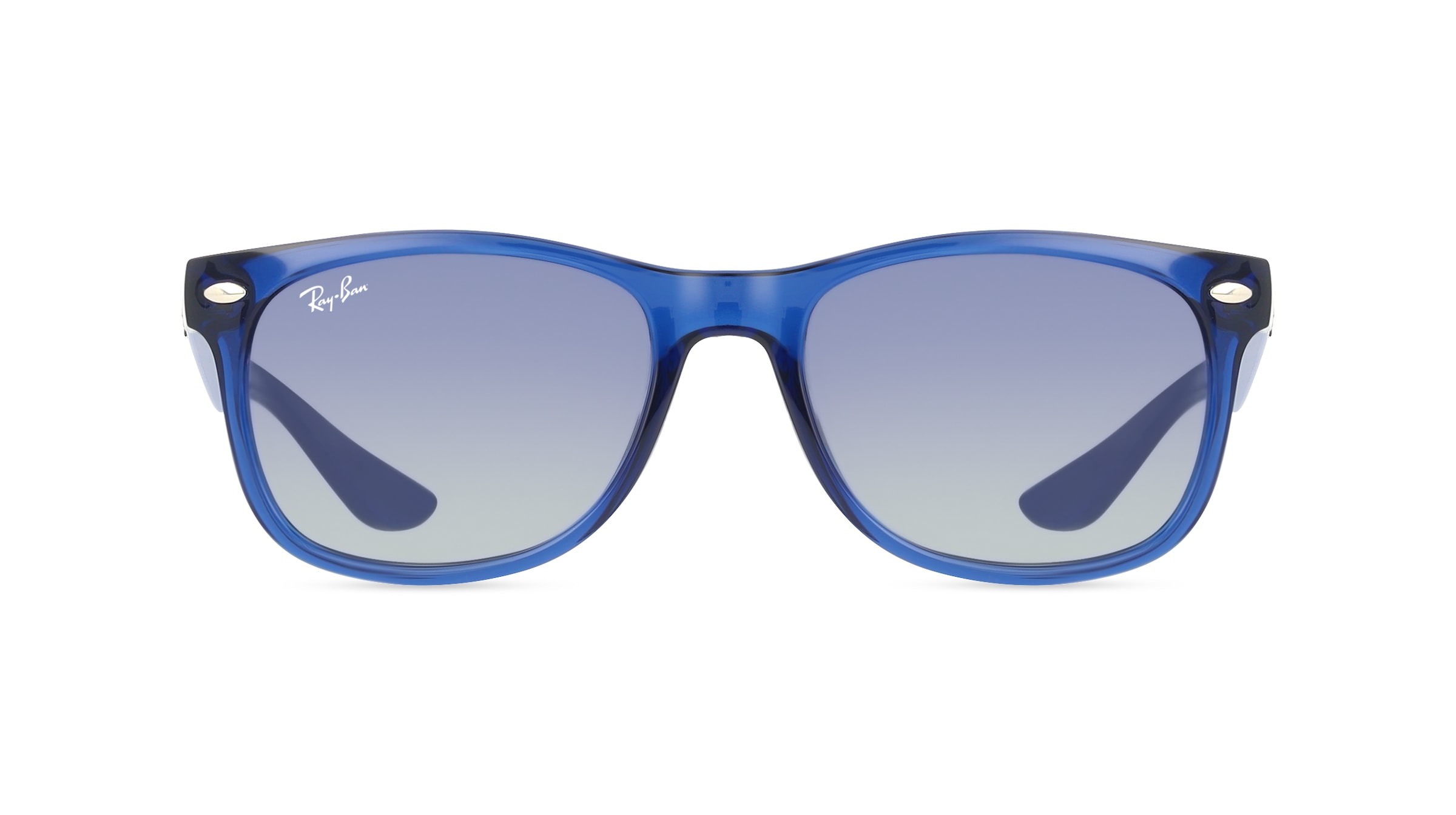 Ray-Ban Junior RJ 9052S NEW WAYFARER Jugend-Sonnenbrille Vollrand Eckig Kunststoff-Gestell, blau