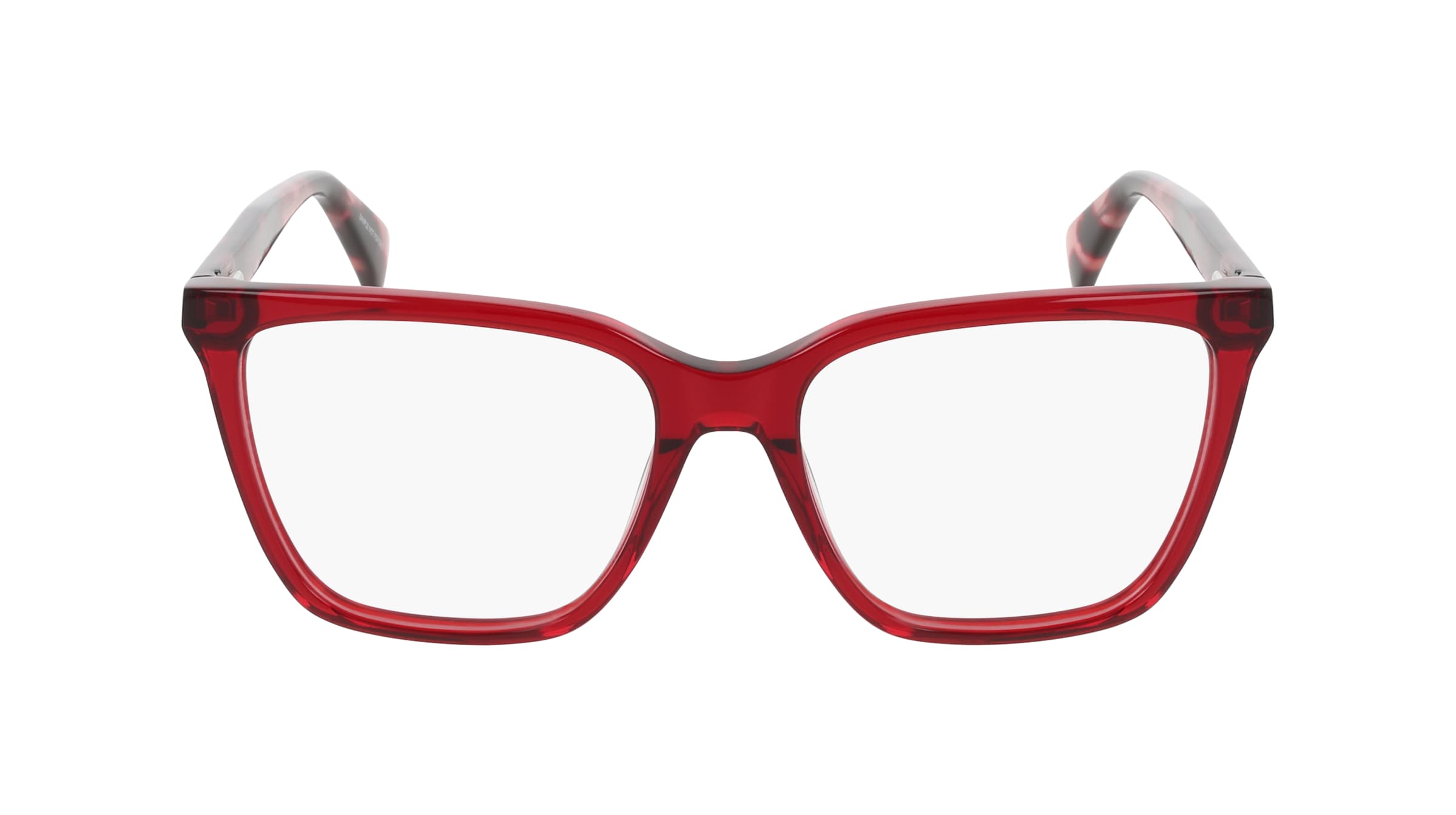DKNY DK5096 Damen-Brille inkl. Gläser Vollrand Butterfly Acetat-Gestell 54/17/140, rot