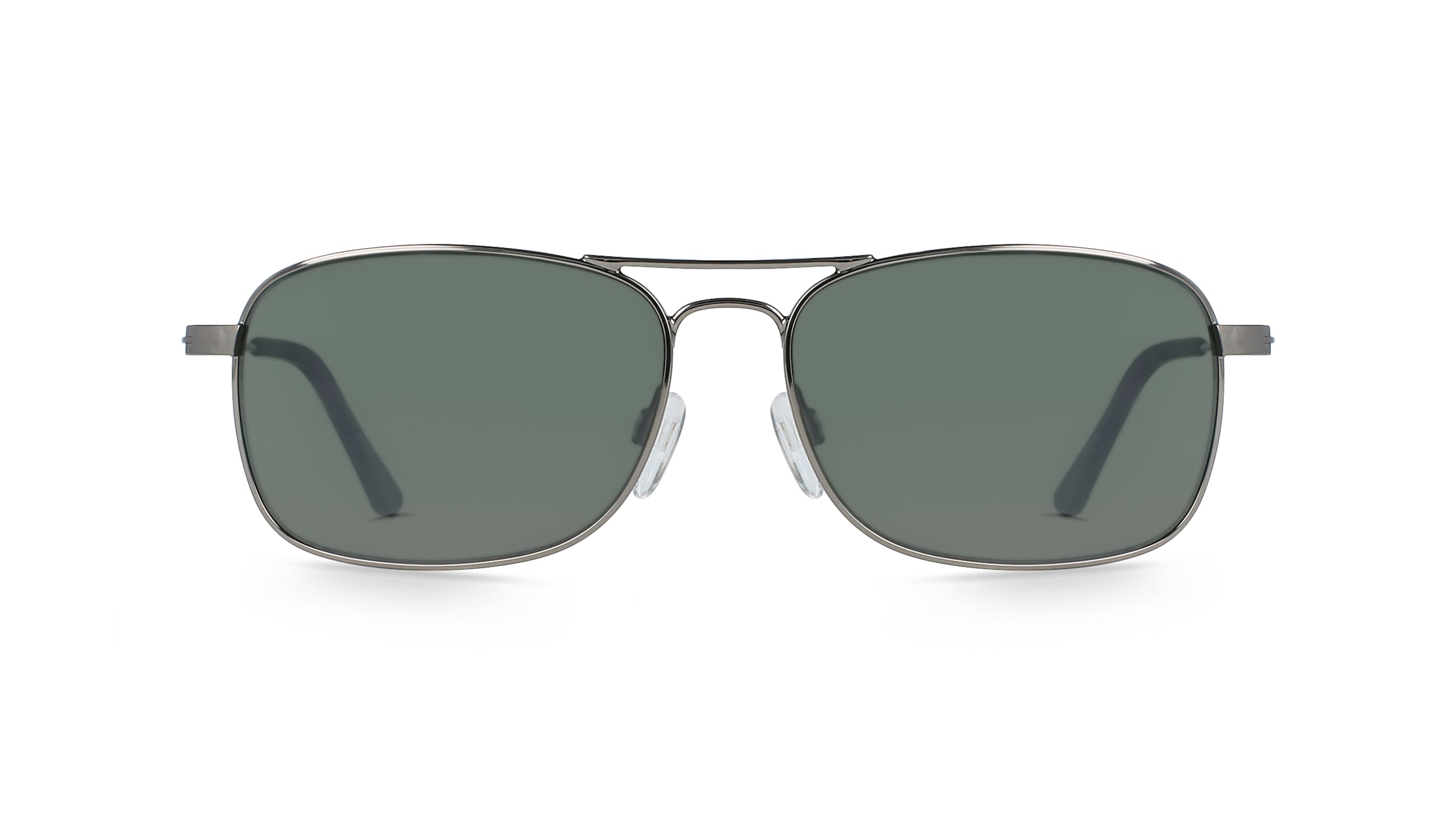 Fielmann BD 313 SUN CL Herren-Sonnenbrille Vollrand Quadratisch Edelstahl-Gestell, grau