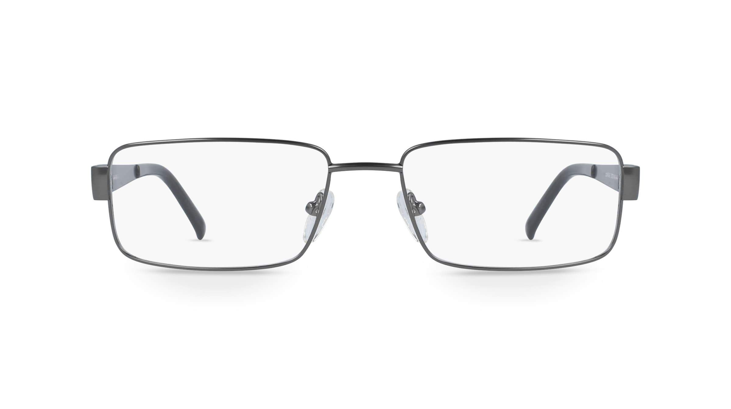 Fielmann MC 401 CL Herren-Brille inkl. Gläser Vollrand Eckig Metall-Gestell 55mm/17mm/140mm, grau