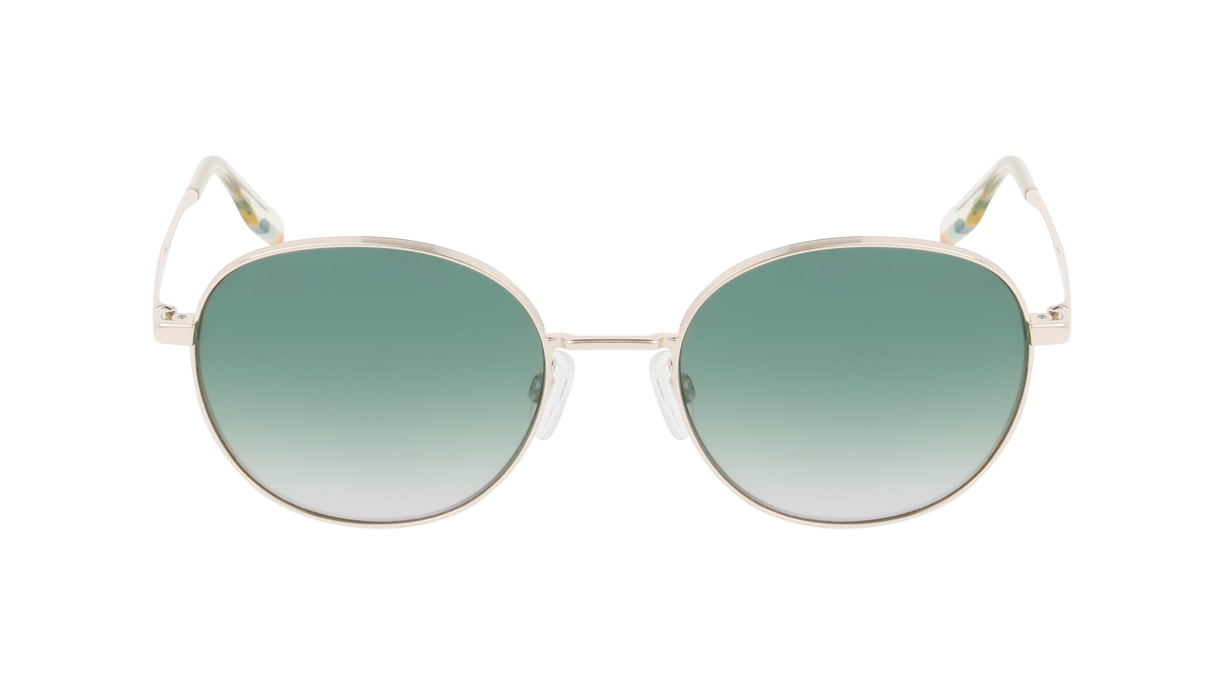 Tom Tailor 675000 Damen-Sonnenbrille Vollrand Rund Metall-Gestell, Gold