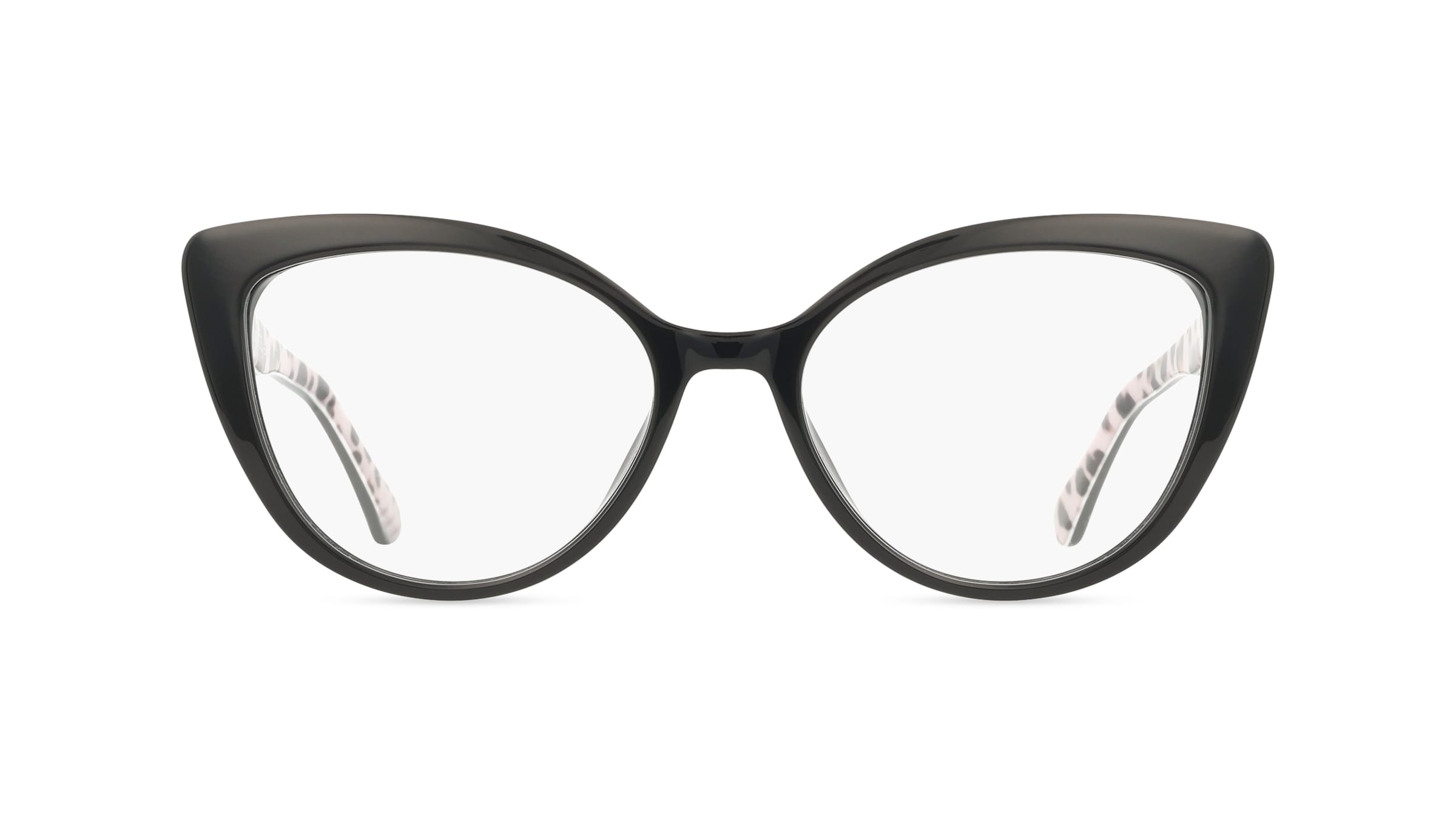 Moschino 101132 Damen-Brille inkl. Gläser Vollrand Cateye Acetat-Gestell 54mm/17mm/140mm, Schwarz