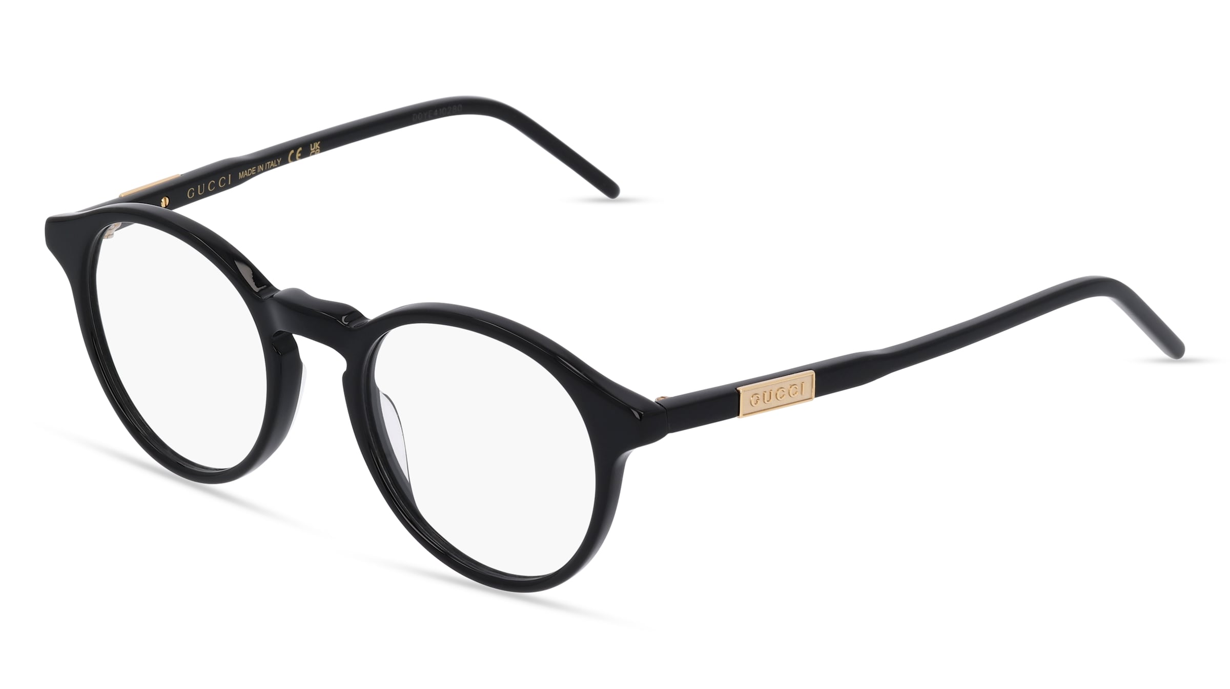 Gucci GG 1160O Unisex-Brille inkl. Gläser Vollrand Panto Kunststoff-Gestell 48/20/145, Schwarz