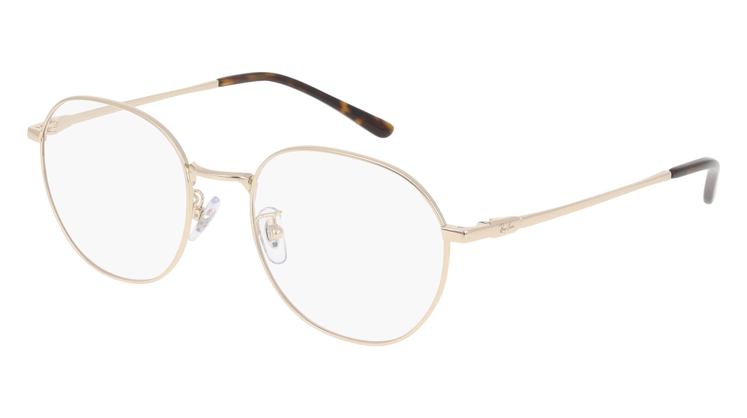 Ray-Ban RX8778D Unisex-Brille inkl. Gläser Vollrand Quadratisch Metall-Gestell 52/19/145, Gold