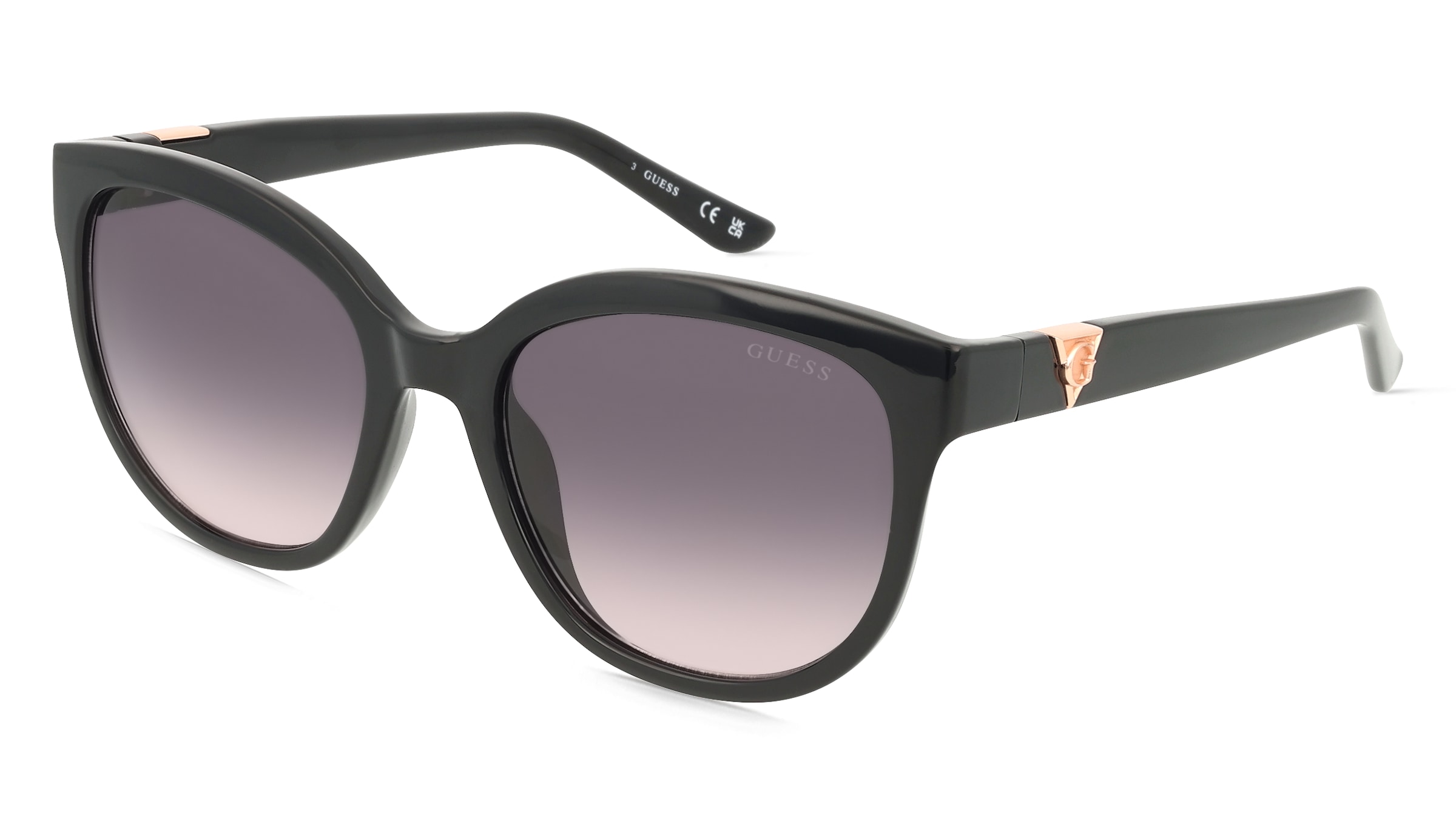 Guess GU7877 Unisex-Sonnenbrille Vollrand Panto Acetat-Gestell, Schwarz