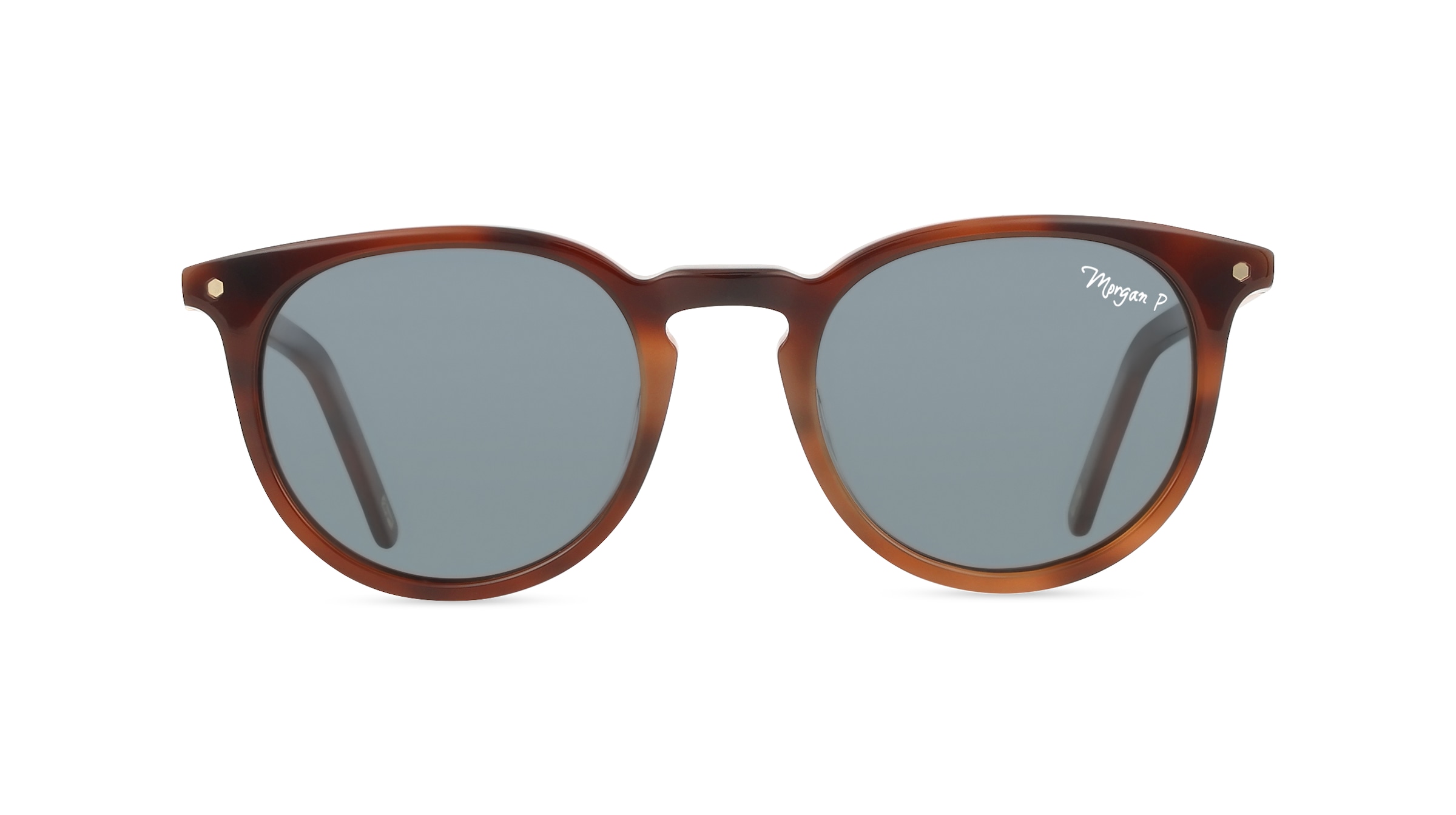 Morgan MO 7247 Damen-Sonnenbrille Vollrand Rund Acetat-Gestell, Braun