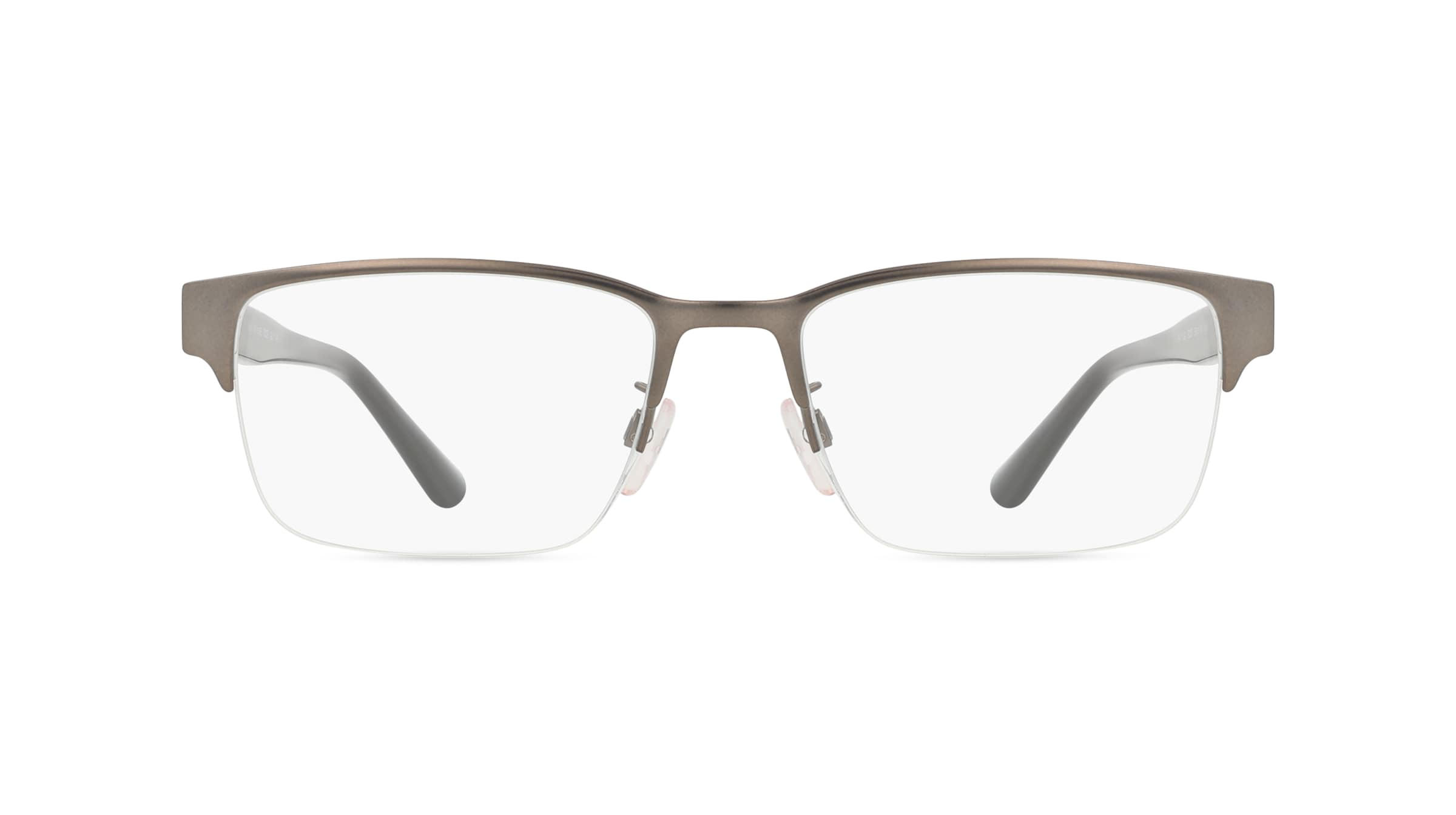 Emporio Armani EA1129 Herren-Brille inkl. Gläser Nylor Eckig Metall-Gestell 55mm/18mm/145mm, silber