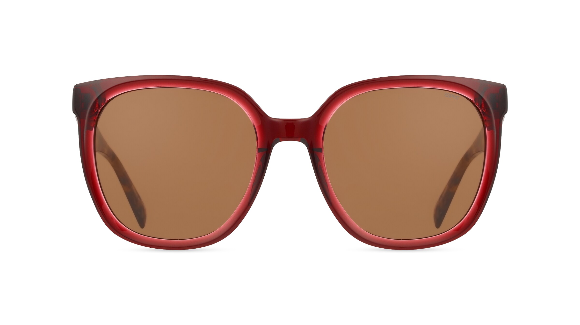 Esprit 40119 Damen-Sonnenbrille Vollrand Eckig Acetat-Gestell, braun