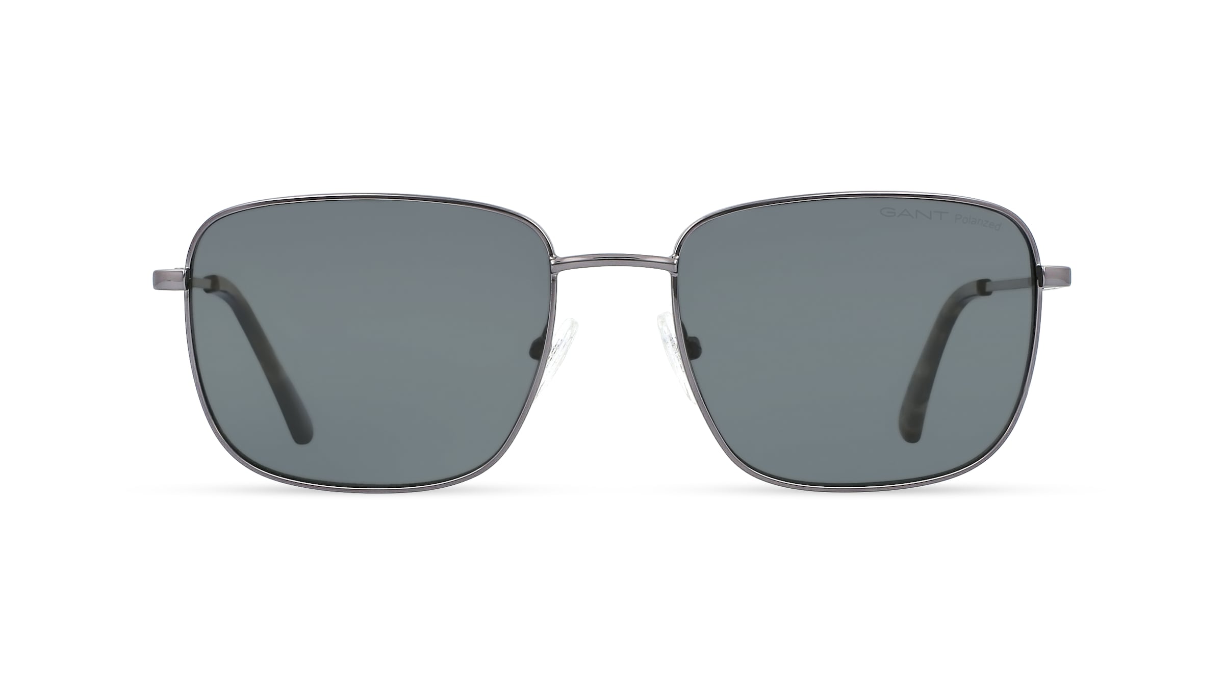 Gant GA7210 Herren-Sonnenbrille Vollrand Eckig Metall-Gestell, grau