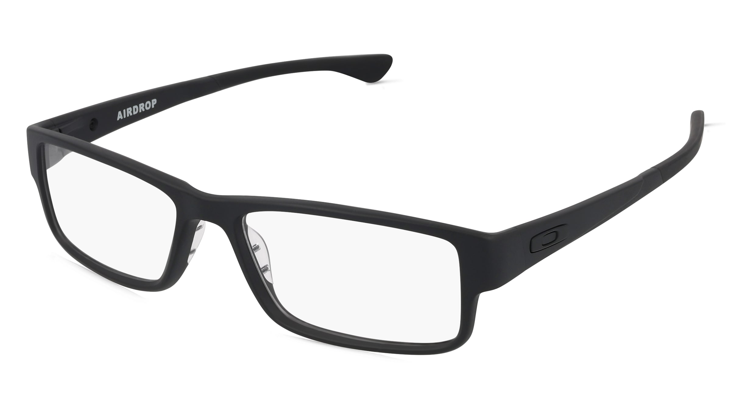 Oakley OX8046 Herren-Brille inkl. Gläser Vollrand Quadratisch Kunststoff-Gestell 59/18/148, Schwarz