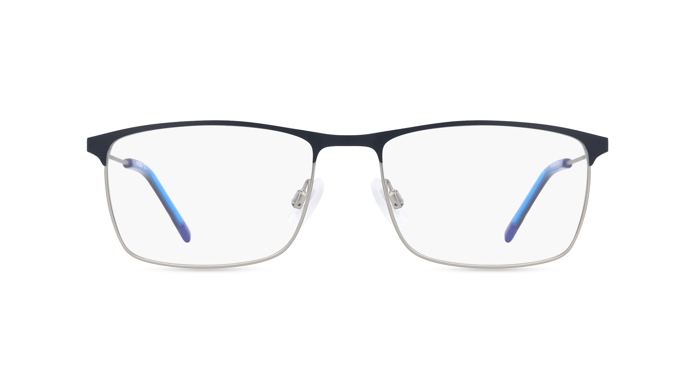 Hugo HG 1182 Herren-Brille inkl. Gläser Vollrand Eckig Metall-Gestell 56mm/17mm/145mm, blau