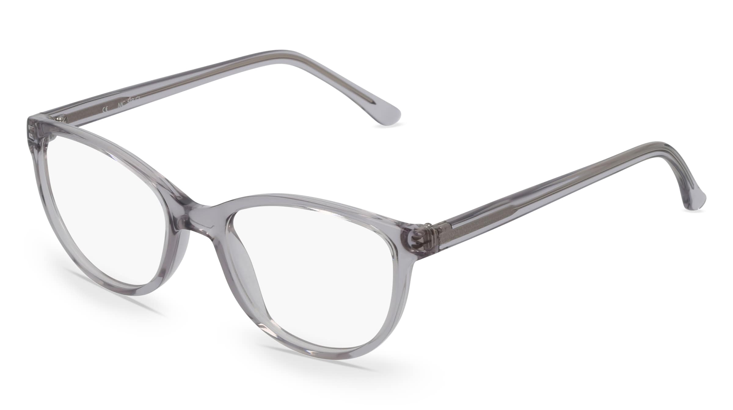Fielmann MC 518 CL Damen-Brille inkl. Gläser Vollrand Butterfly Propionat-Gestell 50/18/140, Grau