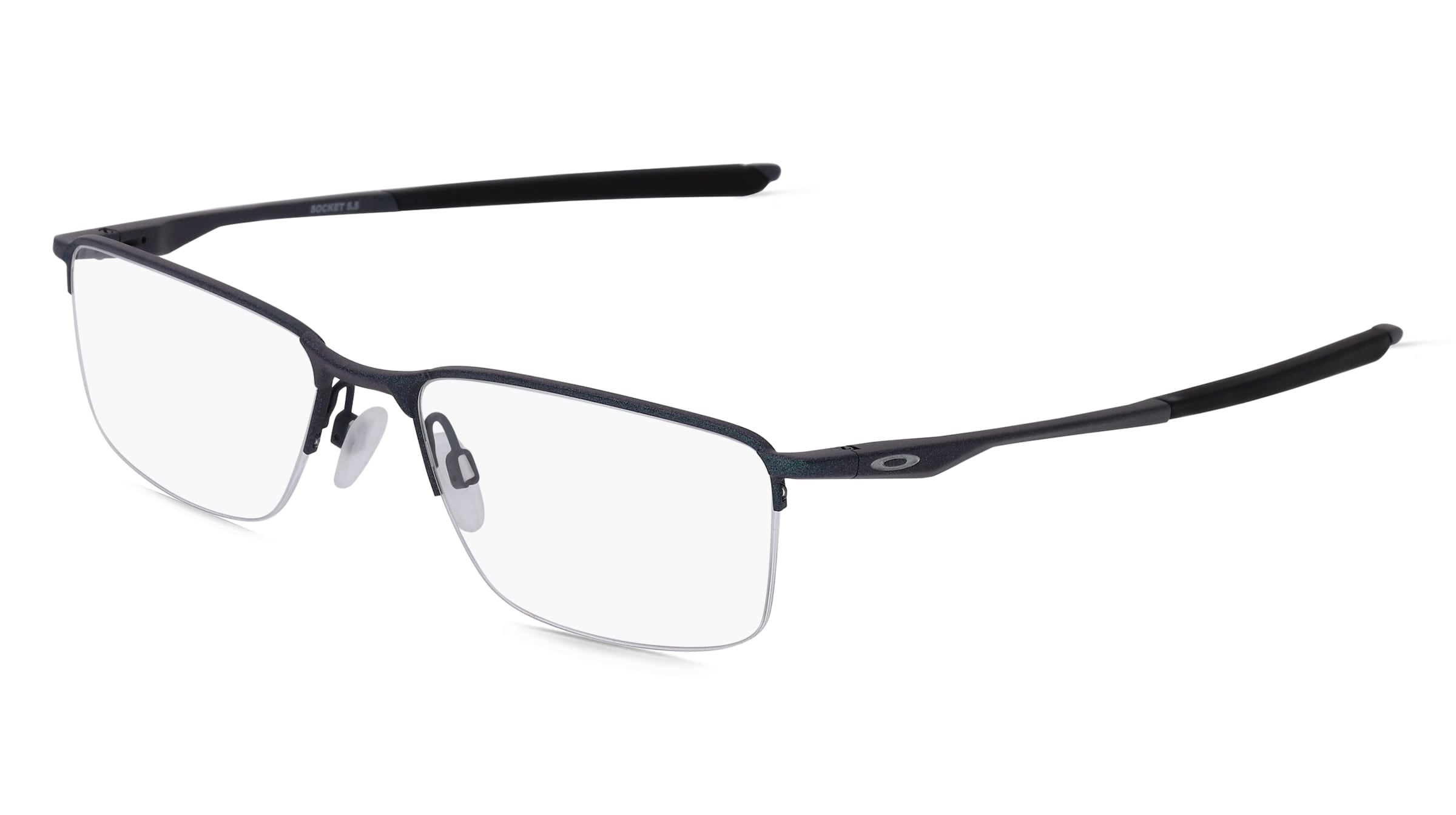 Oakley OX3218 Herren-Brille inkl. Gläser Halbrand Quadratisch Metall-Gestell 54/18/136, Grau