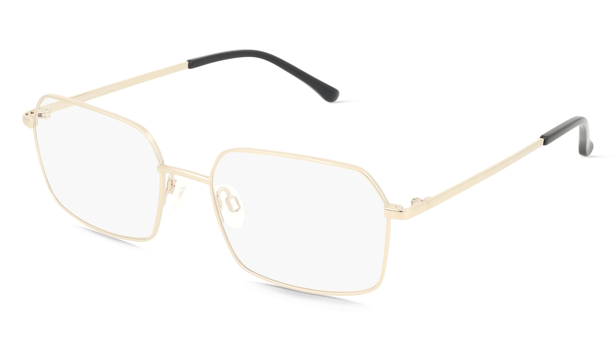 Fielmann MO 001 CL MATTHIAS Herren-Brille inkl. Gläser Vollrand Quadratisch Edelstahl-Gestell 54/18/145, Gold