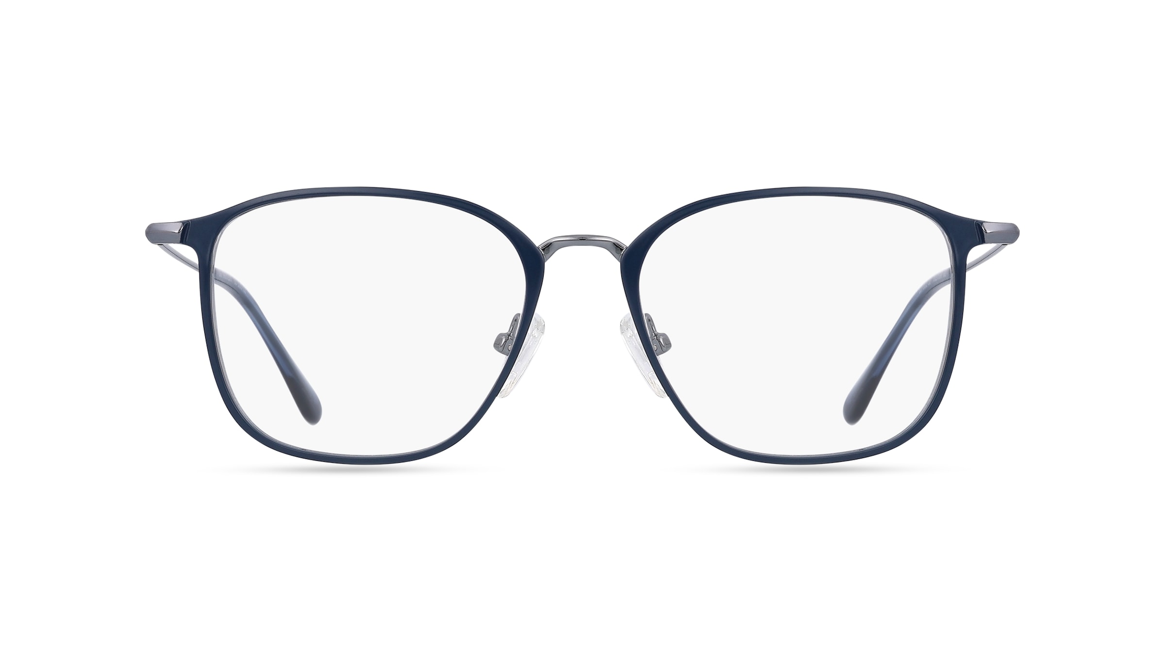 Fielmann BD 530 CL Unisex-Brille inkl. Gläser Vollrand Eckig Metall-Gestell 51mm/19mm/145mm, blau