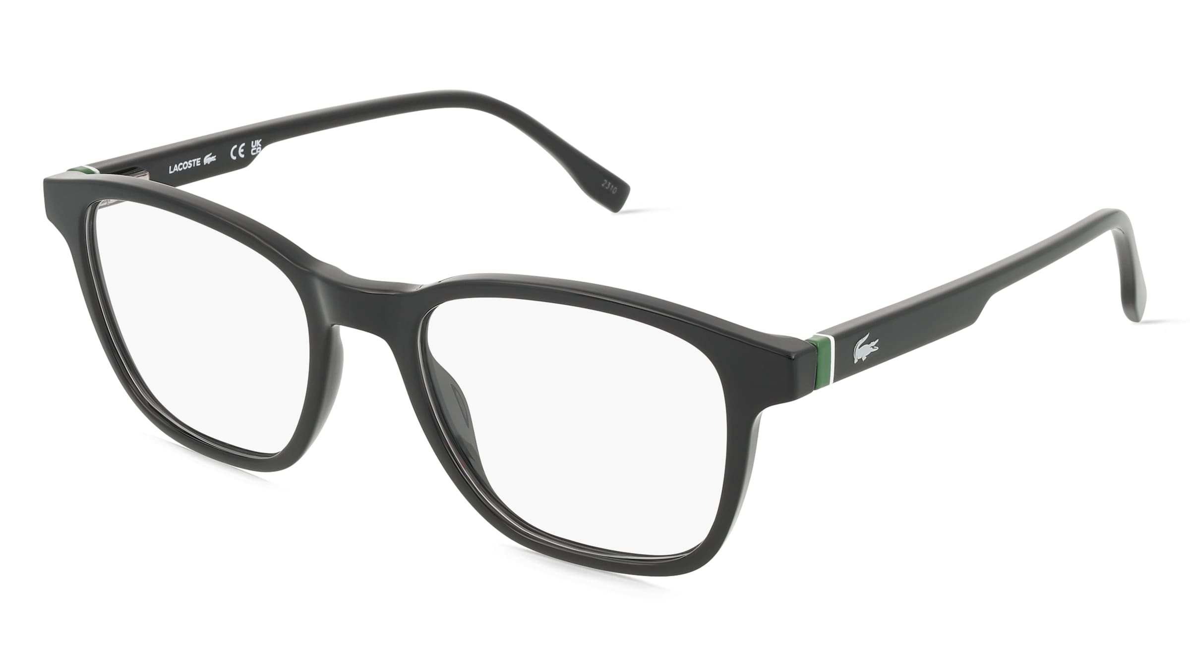 Lacoste L2949 Unisex-Brille inkl. Gläser Vollrand Quadratisch Propionat-Gestell 52/19/145, Schwarz