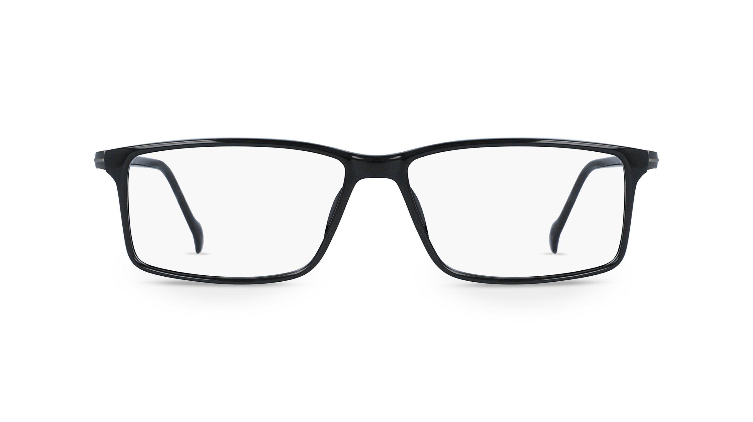 Fielmann COMFORT 081 FLEX FA Herren-Brille inkl. Gläser Vollrand Eckig Kunststoff-Gestell 53mm/13mm/135mm, schwarz