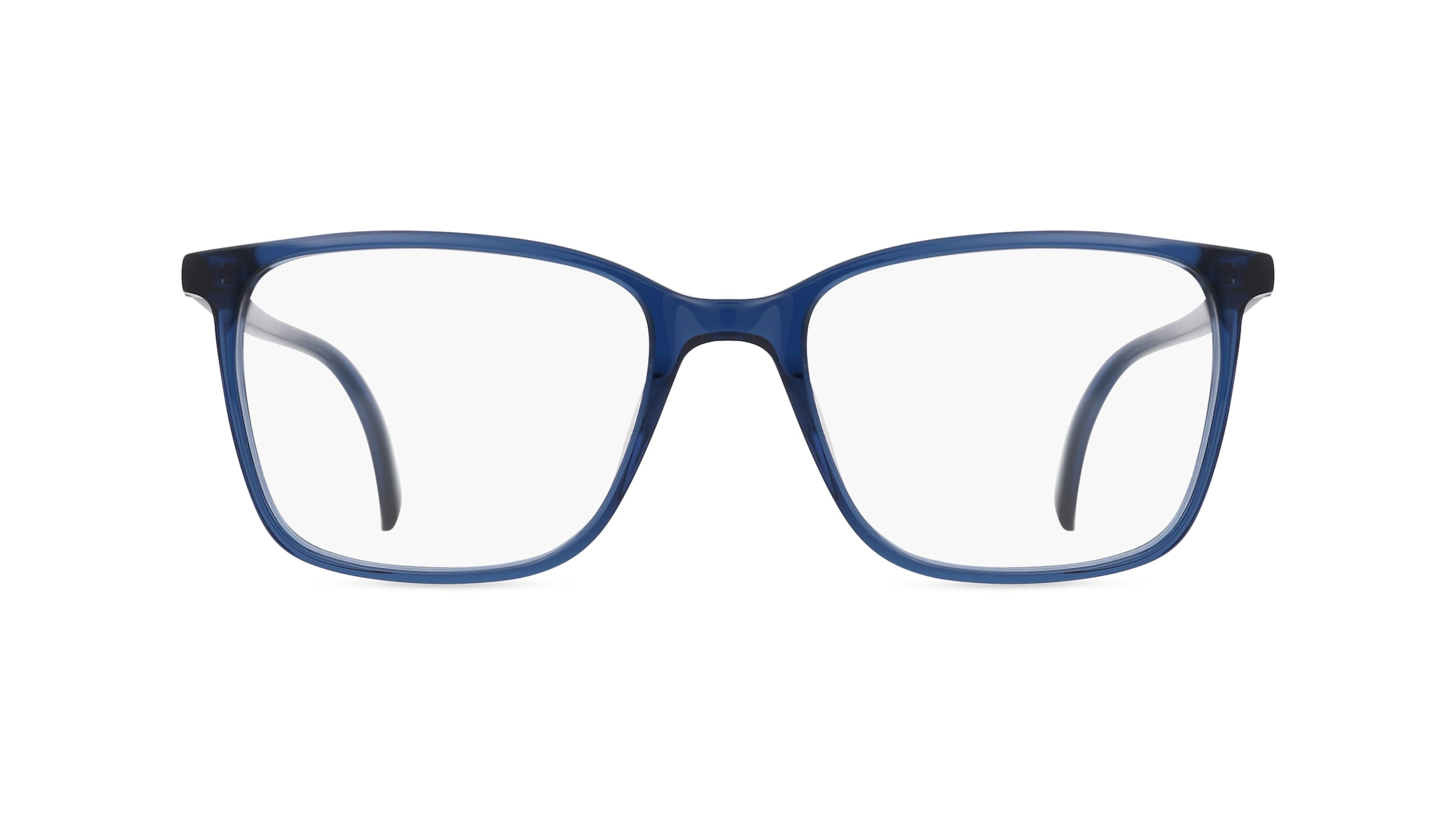 Fielmann LN 027 CL Herren-Brille inkl. Gläser Vollrand Eckig Acetat-Gestell 55mm/19mm/145mm, blau